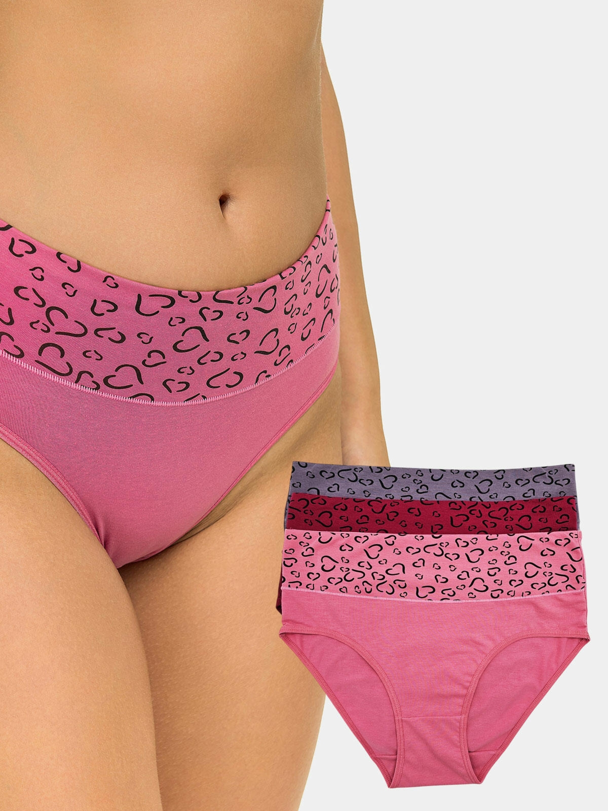 Majtki w serca 3-pak