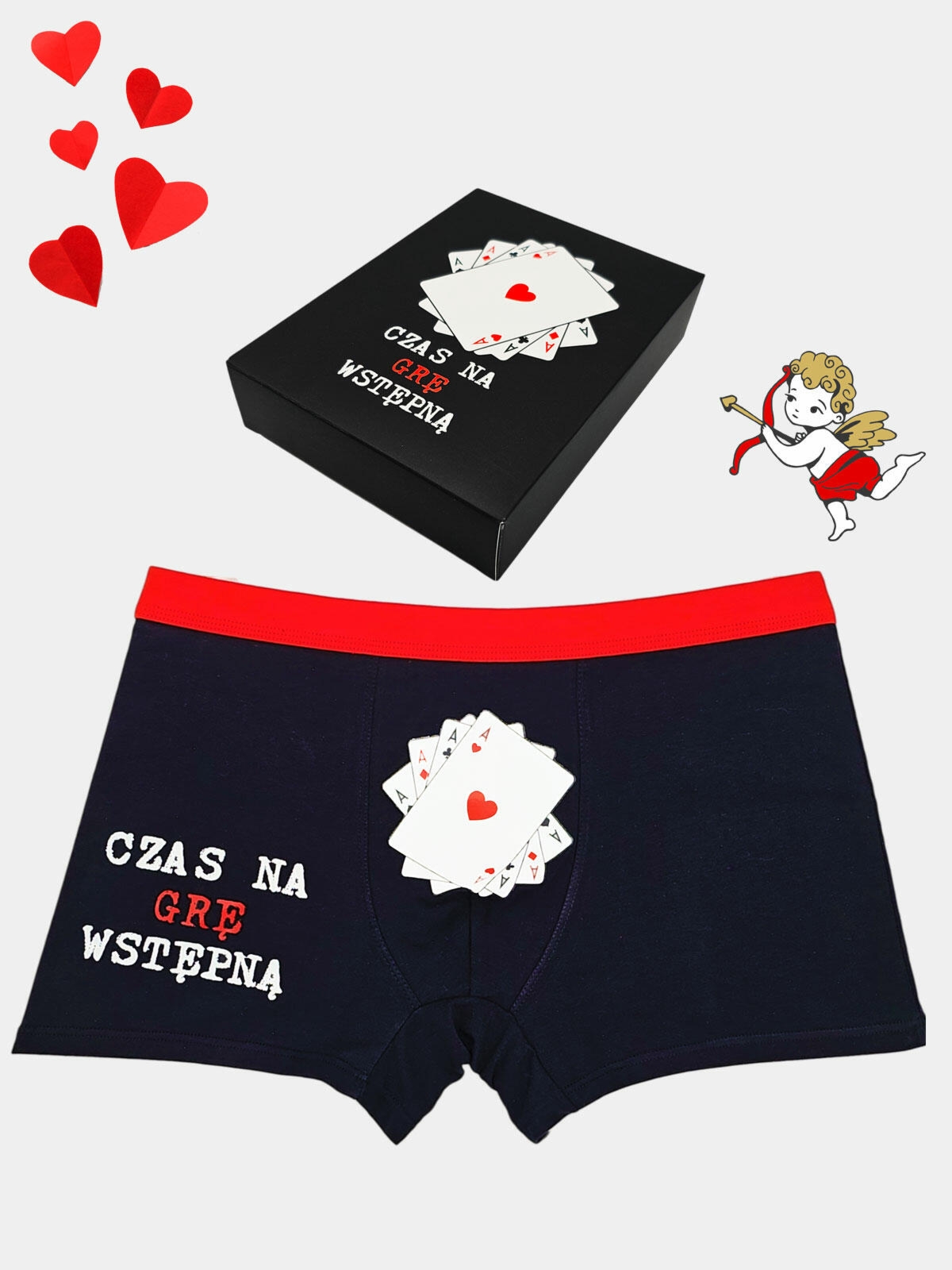 Walentynkowe bokserki bawełniane