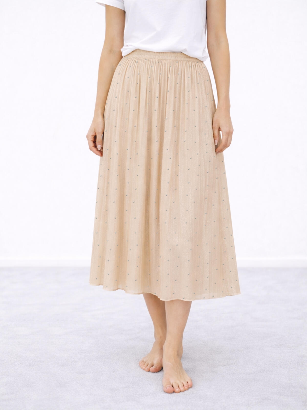 Spódnica plisowana z kryształkami