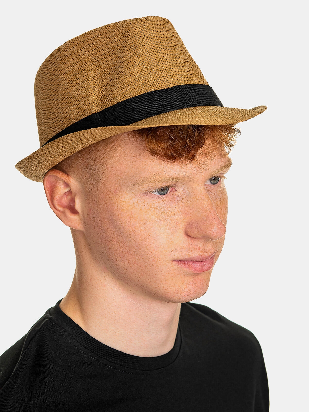 Pleciony kapelusz męski