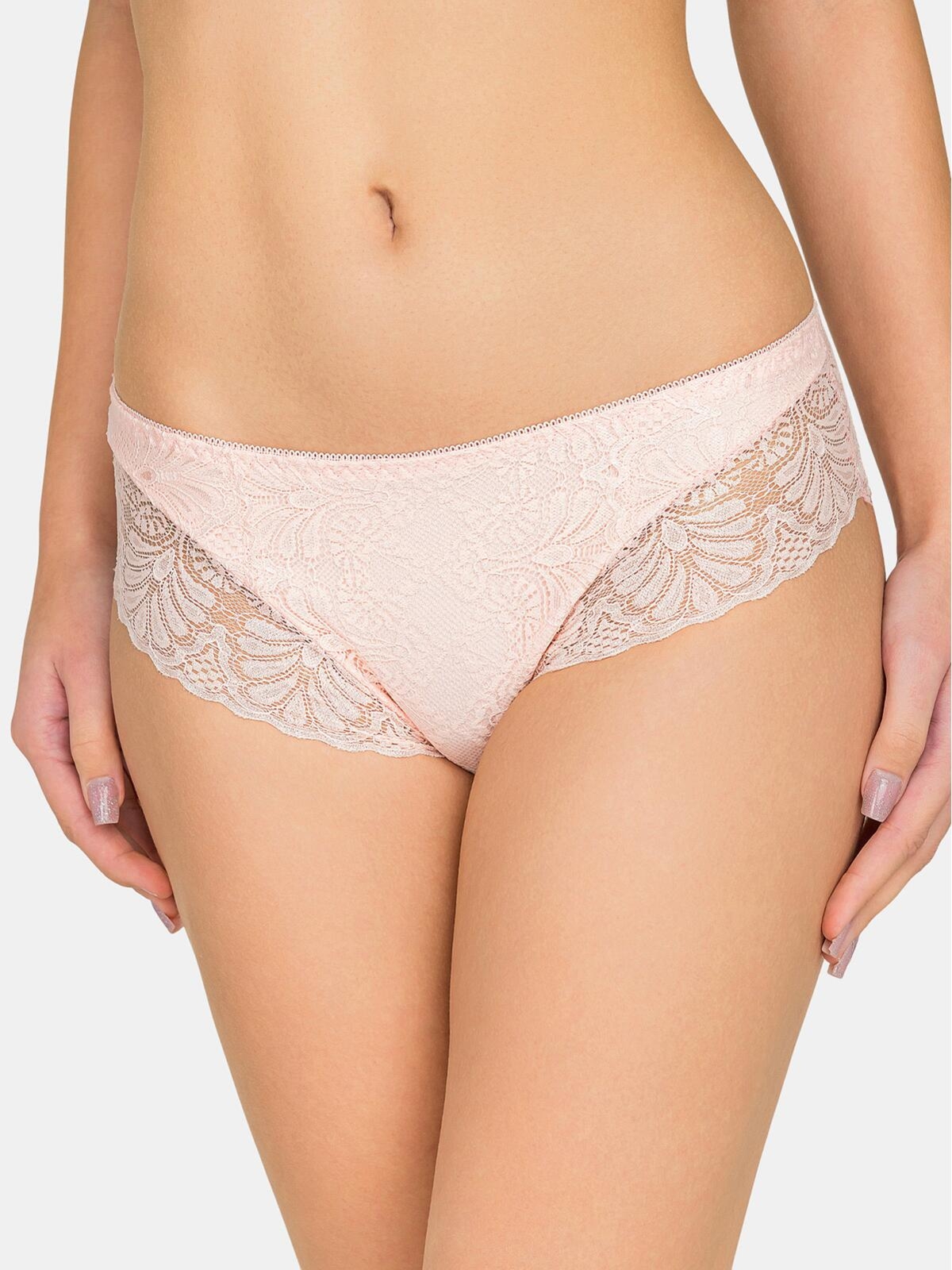 Majtki bawełniane z koronką