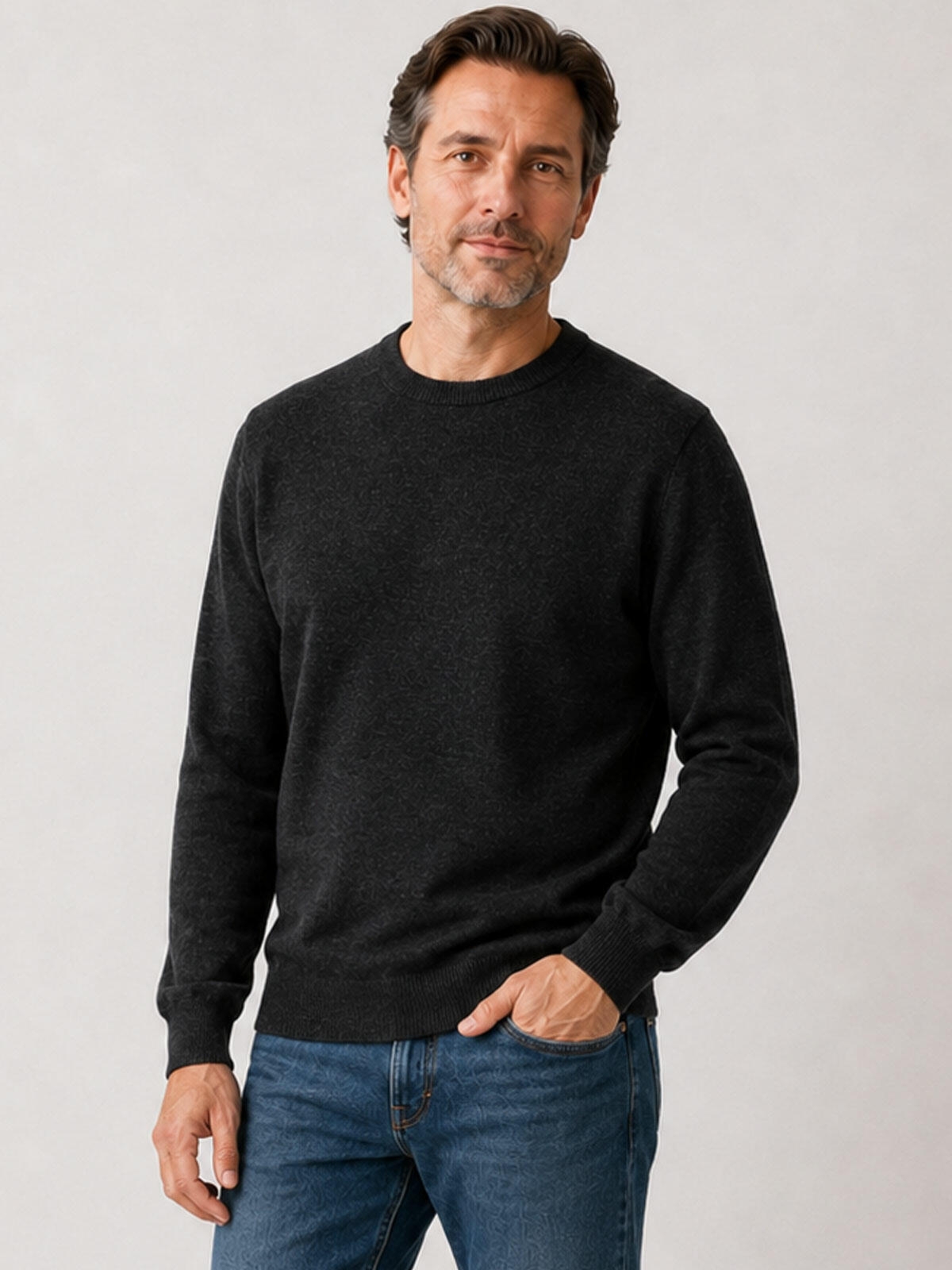 Gładki sweter