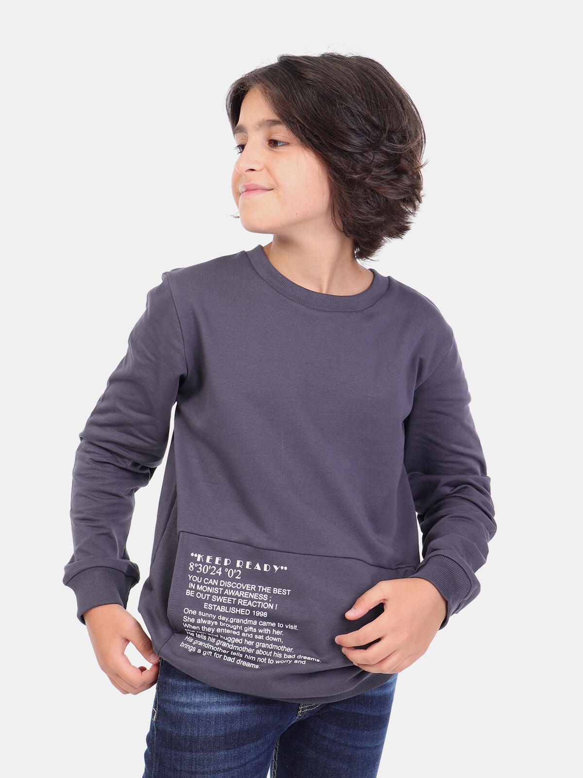 Bawełniana bluza z kieszenią