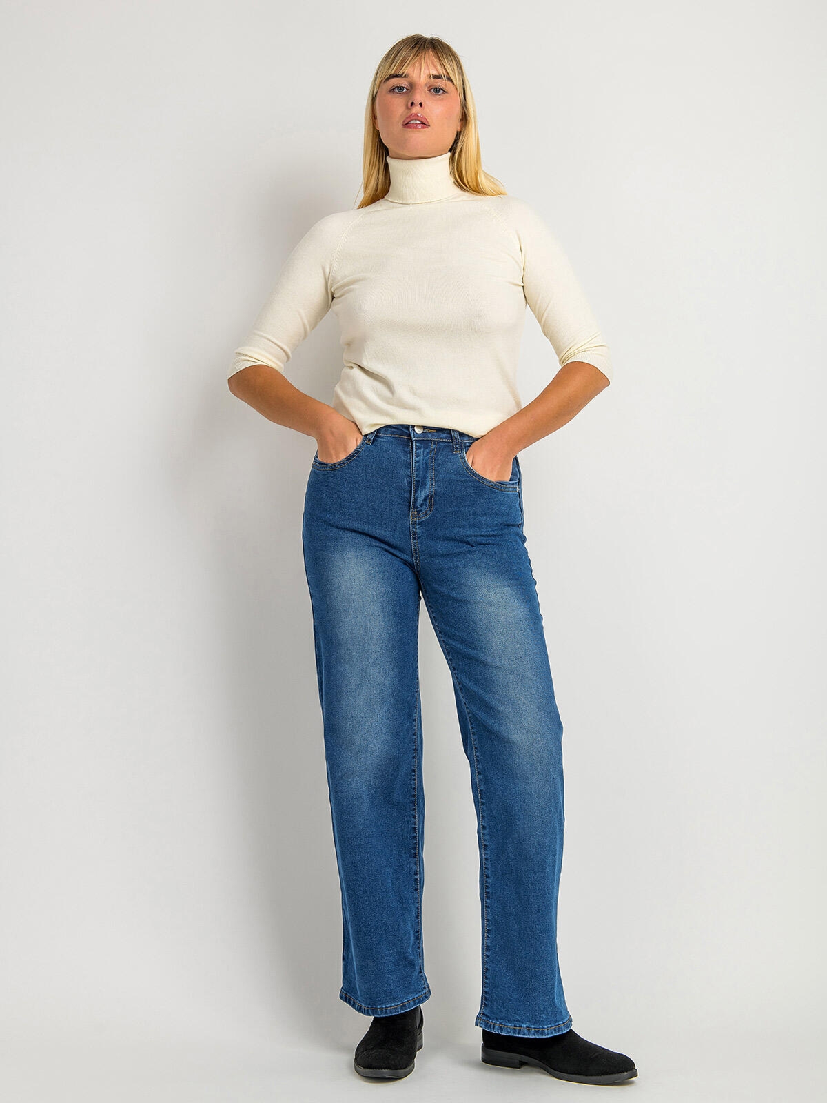 Jeansy wide leg