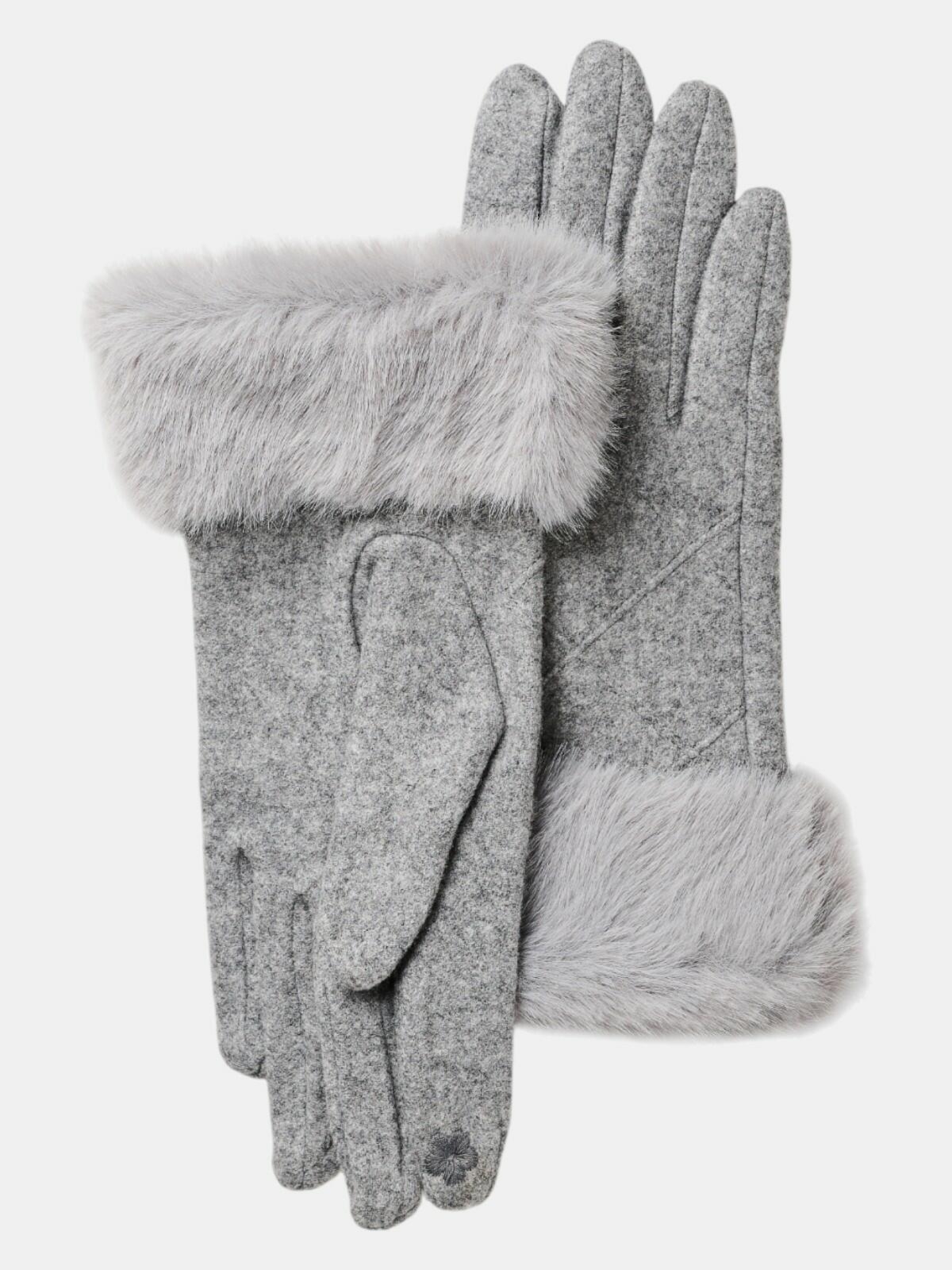 Rękawiczki z ozdobnym futerkiem