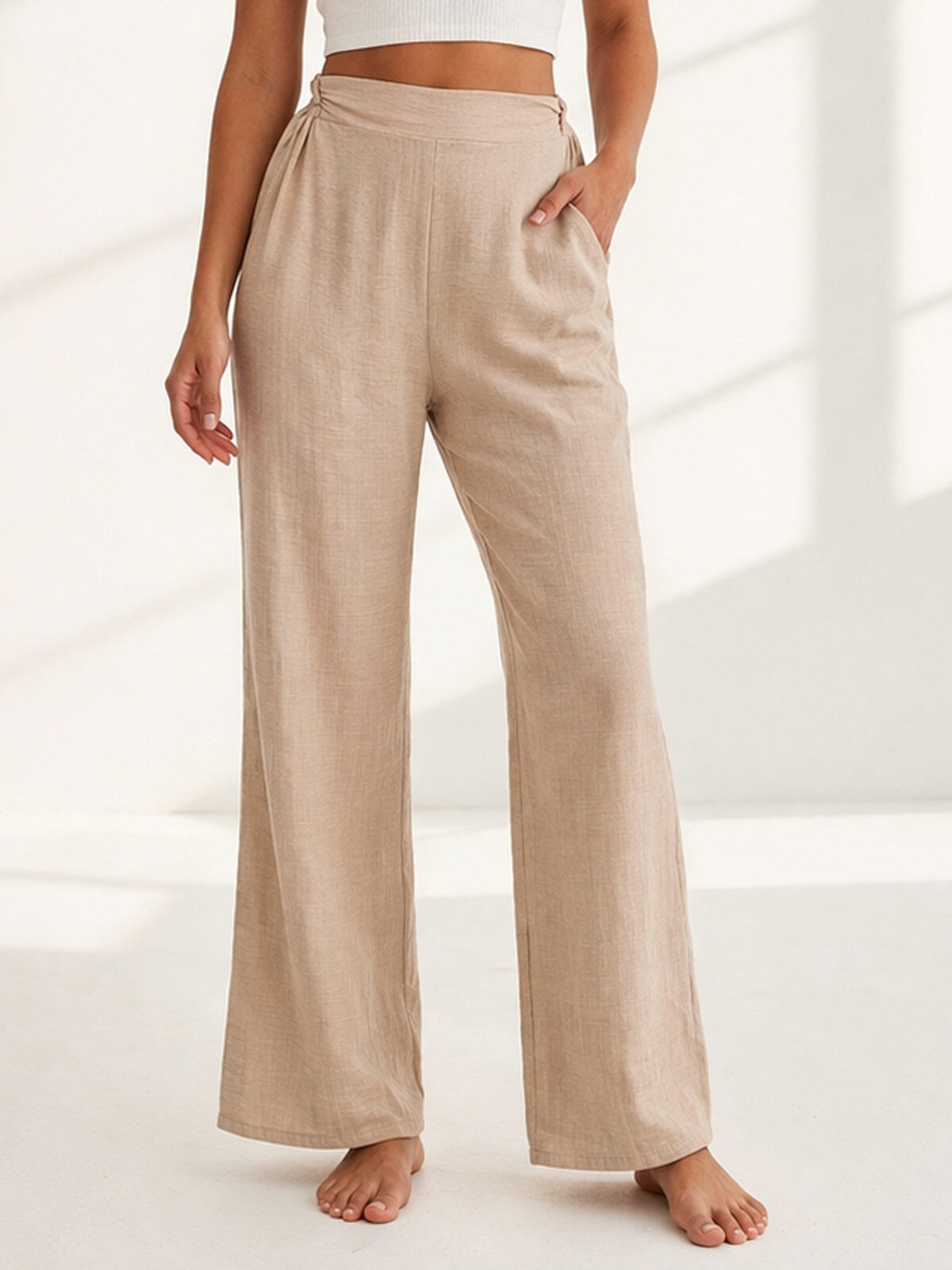 Lekkie spodnie z wiskozą