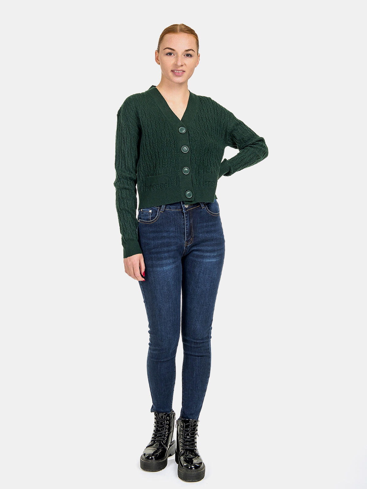 Sweter zapinany na guziki
