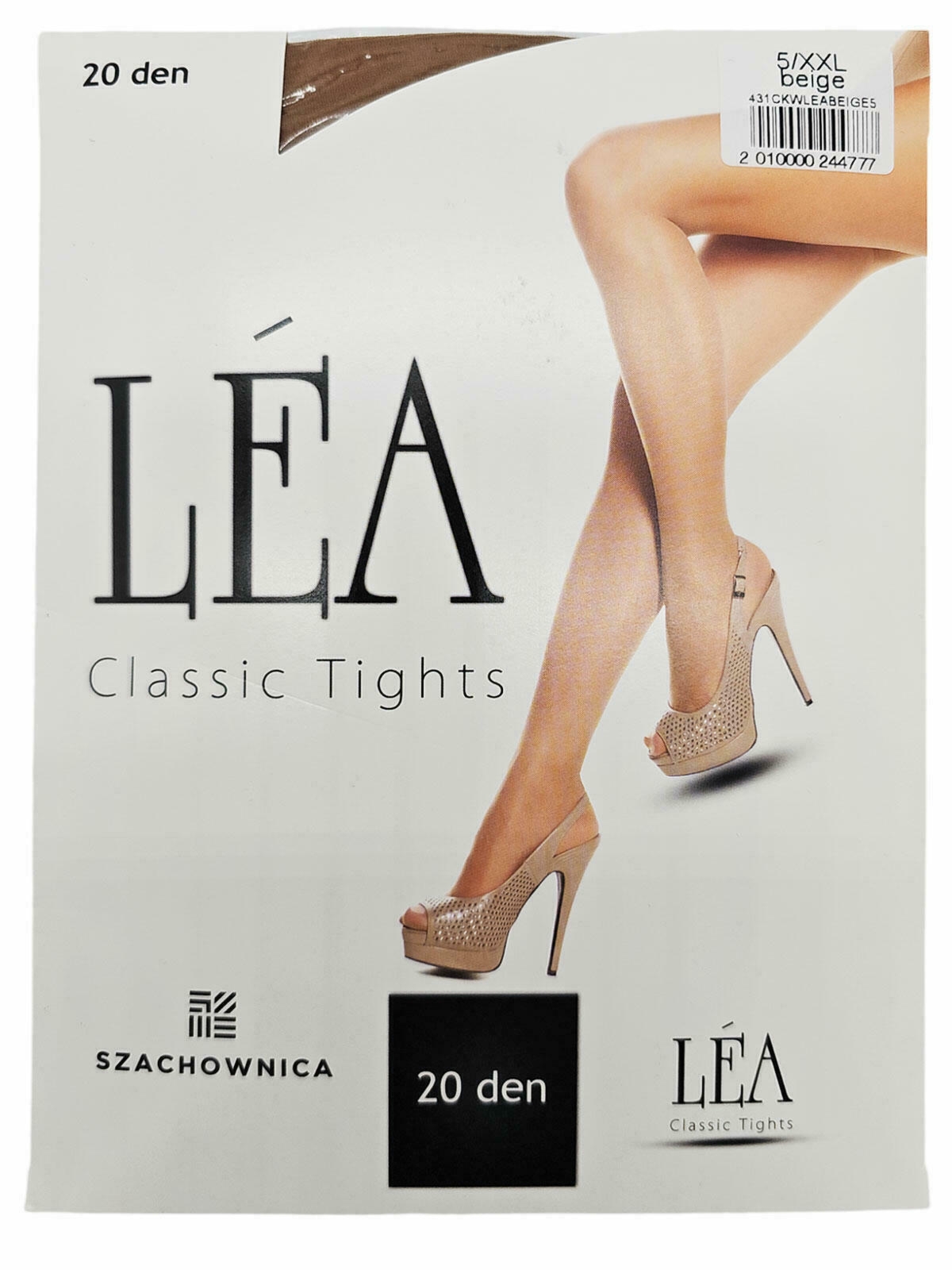 Rajstopy lycra 20 den 5/XXL Beige 3-PAK