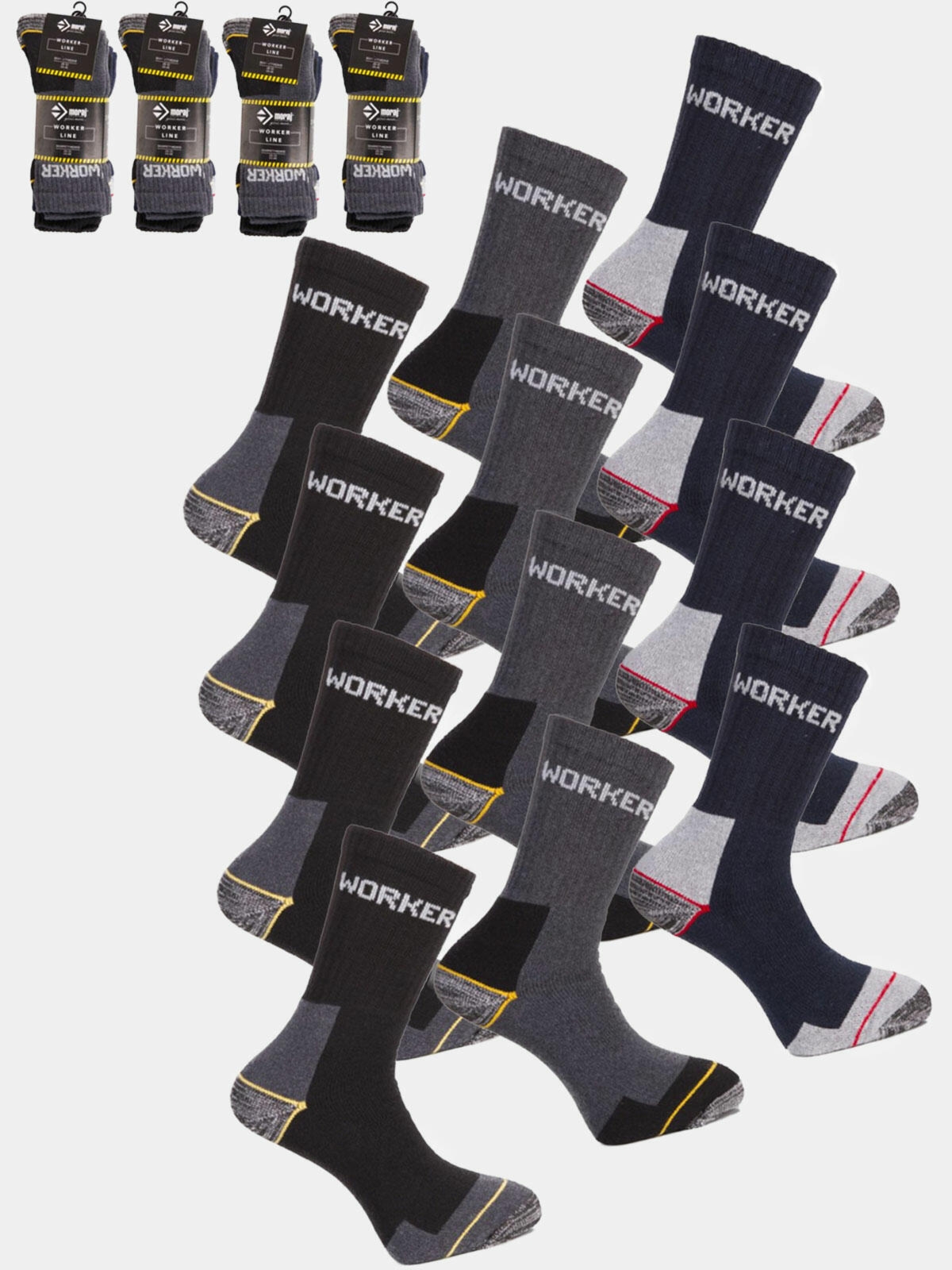 Skarpety robocze 12-pak długie 43-46