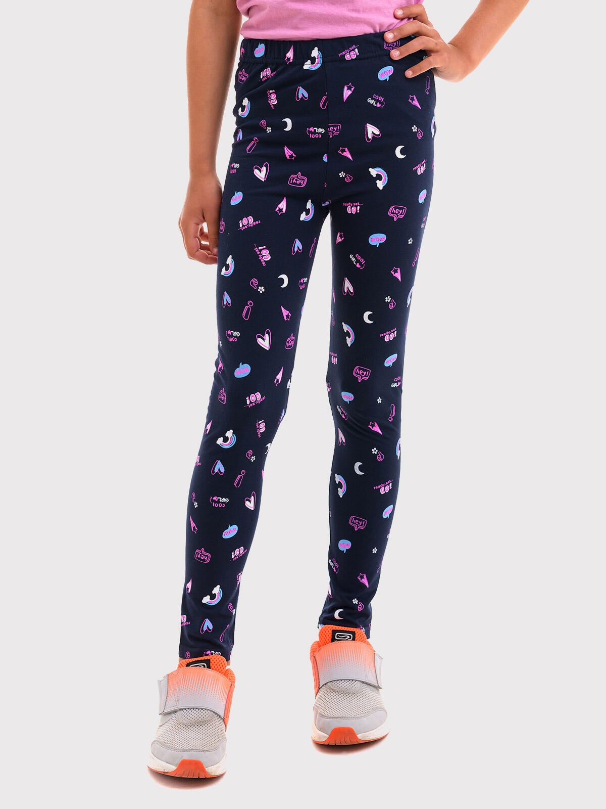 Bawełniane legginsy ze wzorem
