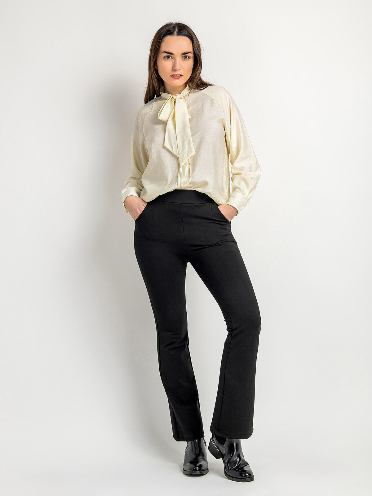 Eleganckie spodnie z bawełną