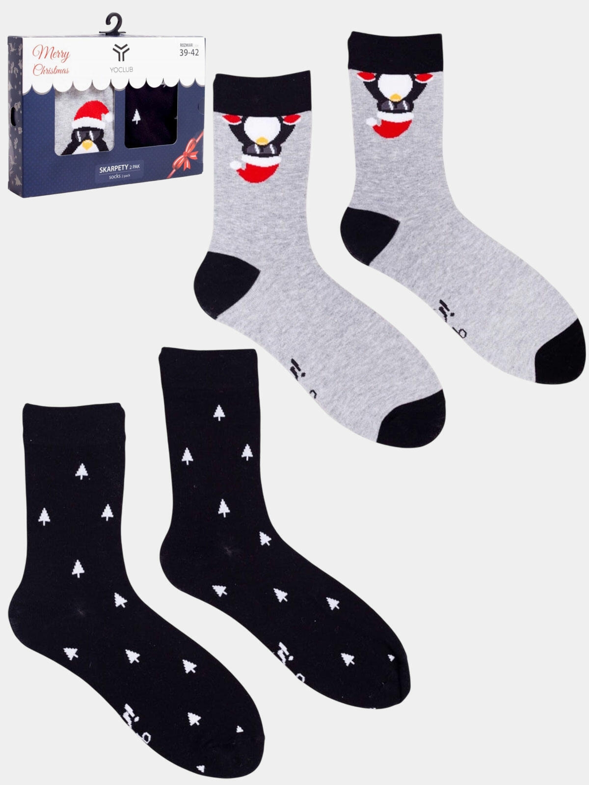 Skarpety świąteczne 2-pak 43/46