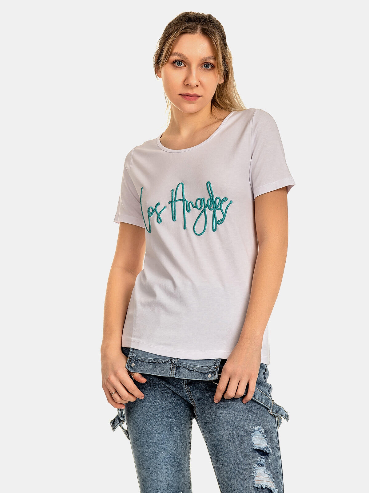 
						T-shirt z okrągłym dekoltem
					
