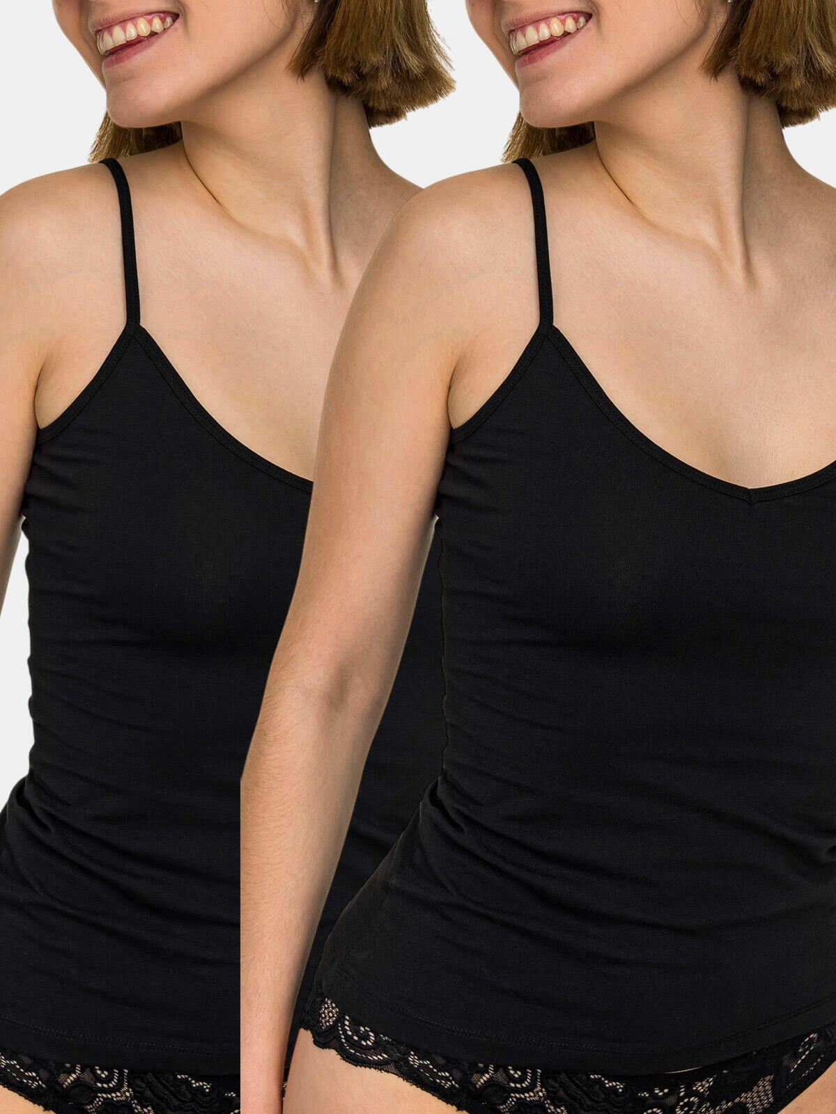 Top na ramiączkach 2-pak S