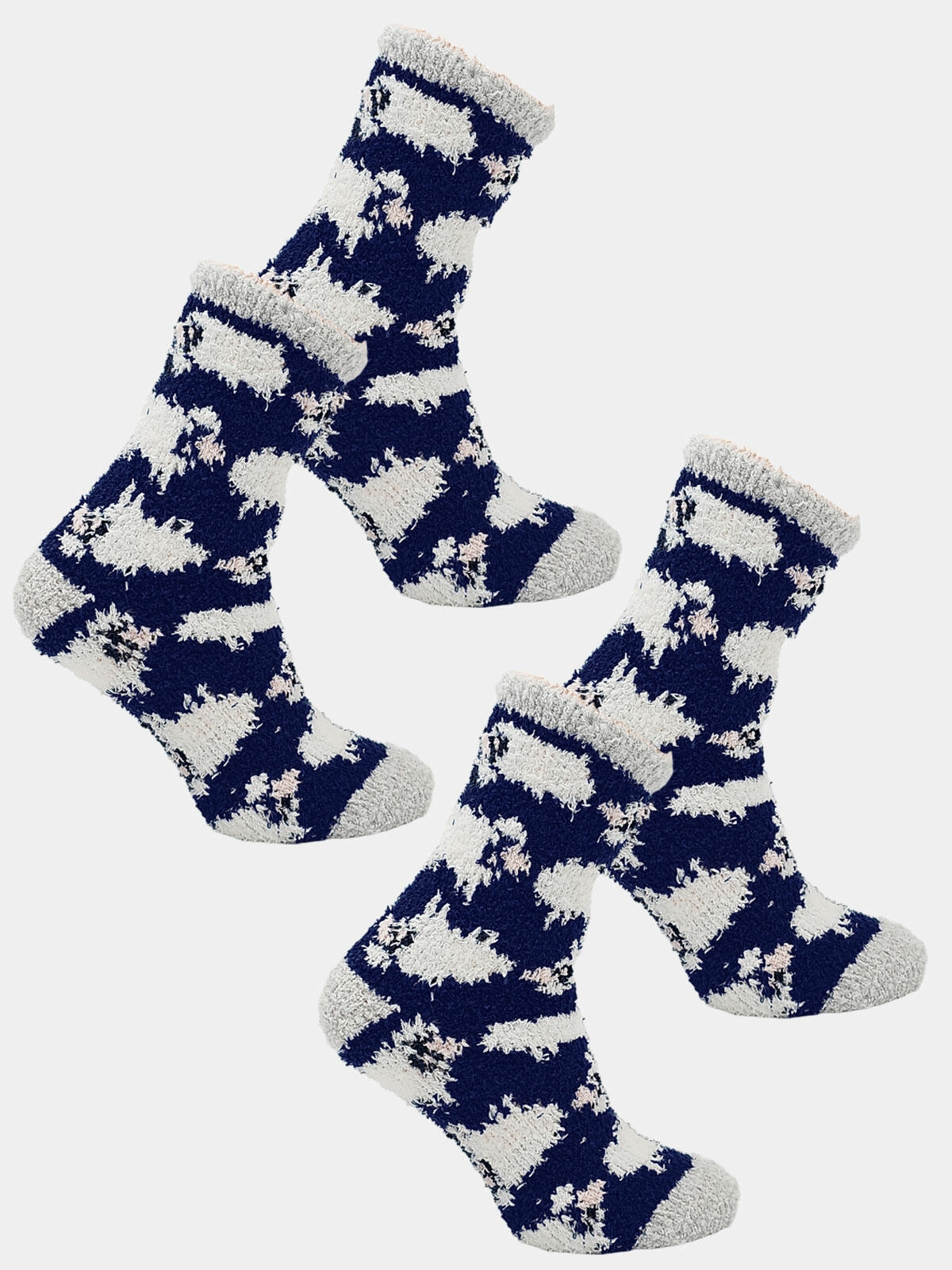 Zestaw puszyste skarpety boucle 2 pak 35