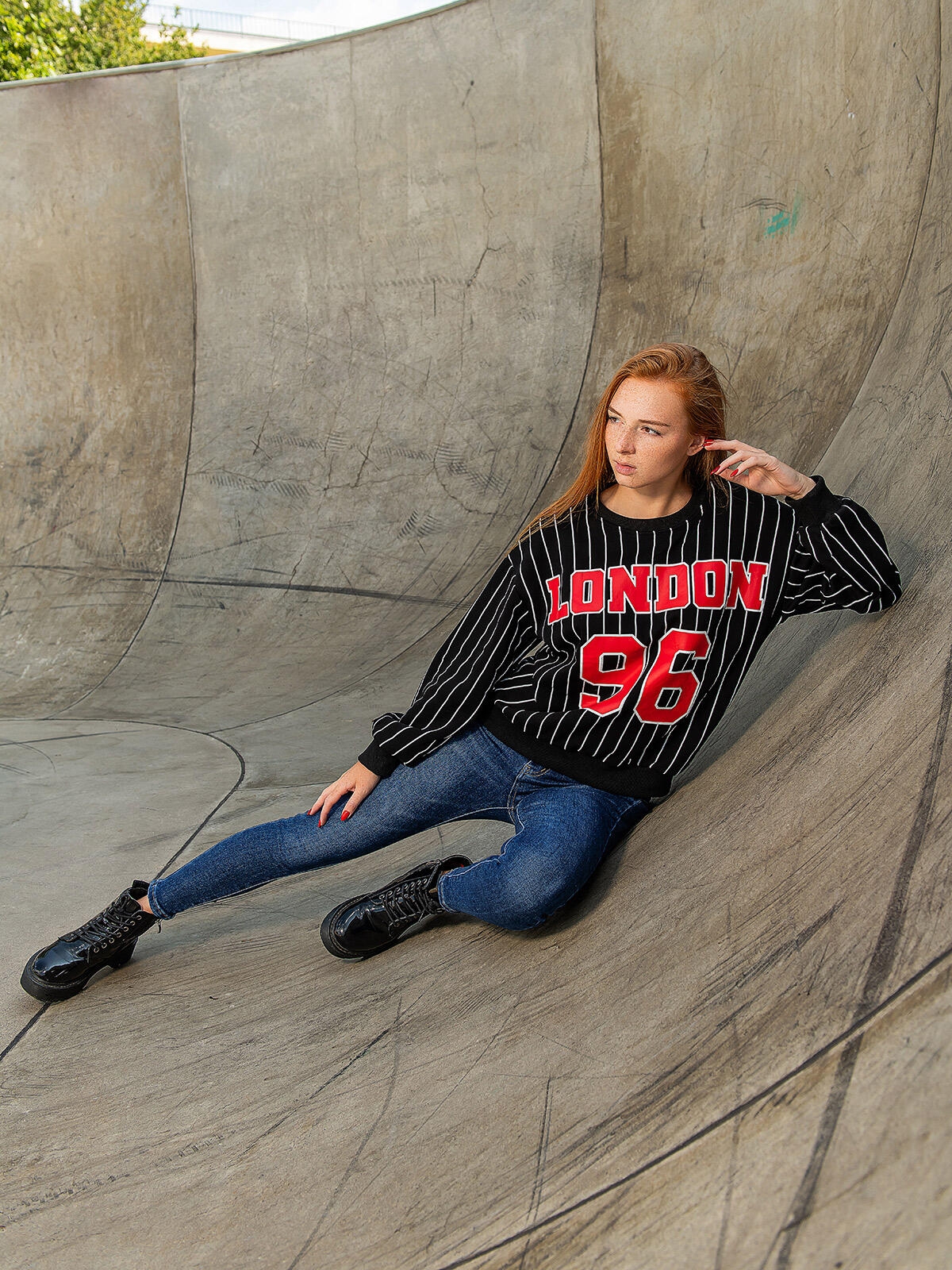 Bluza oversize z nadrukiem