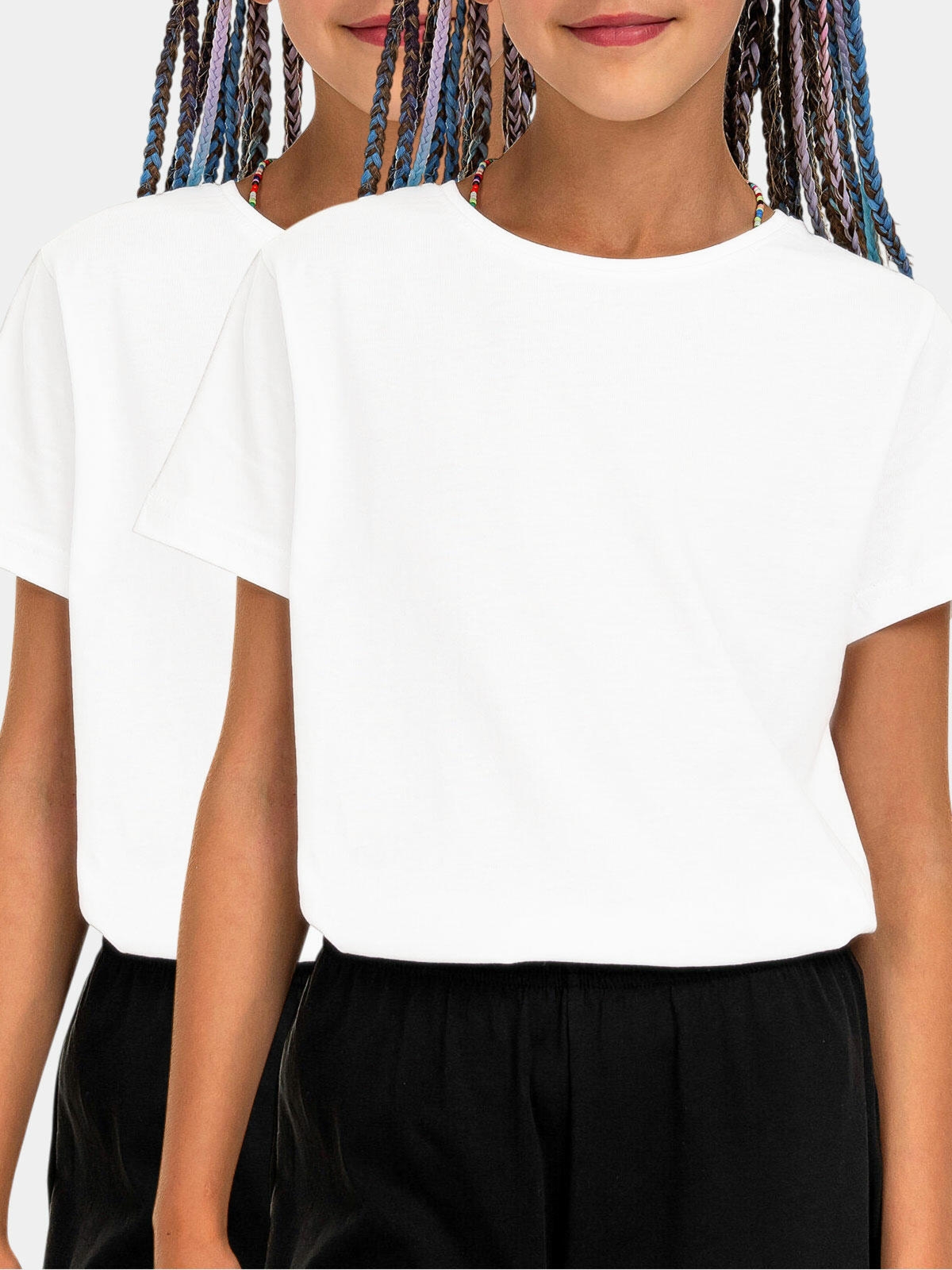 Bawełniane koszulki na wf 2-PAK-152-D