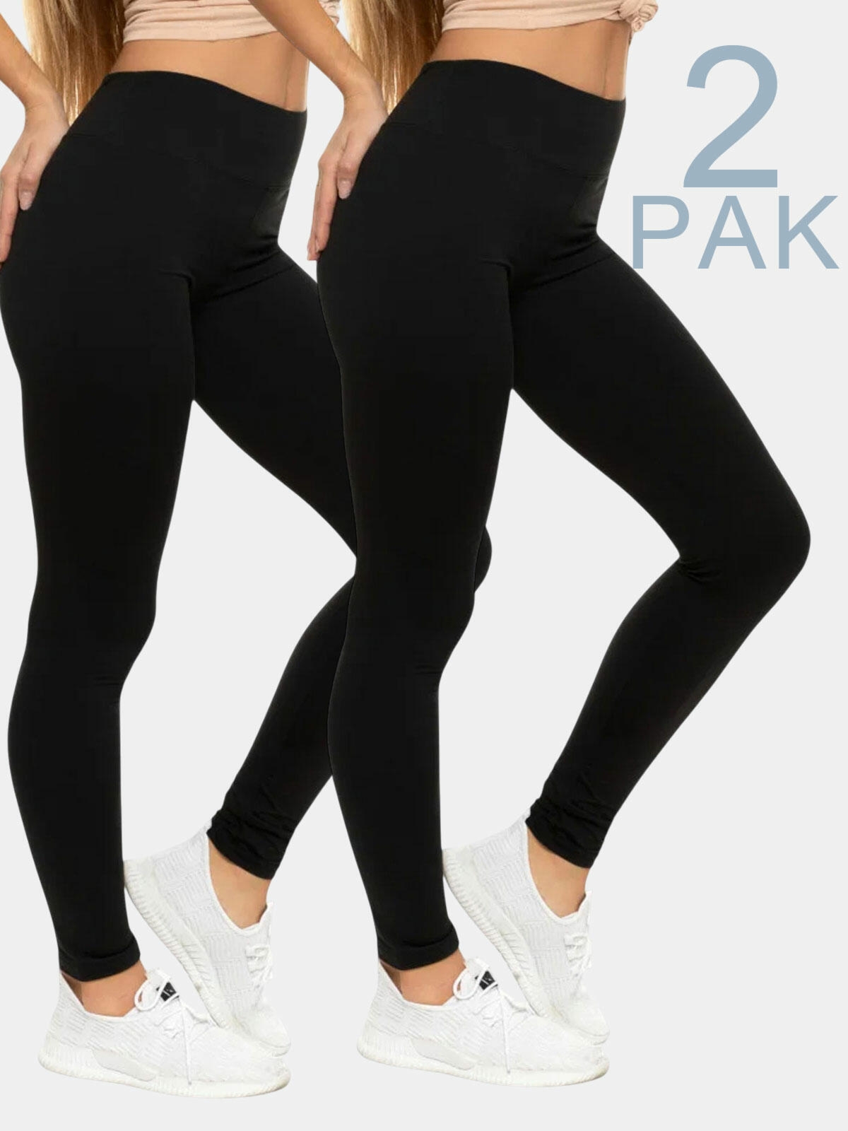 Legginsy gładkie 2-pak L/XL