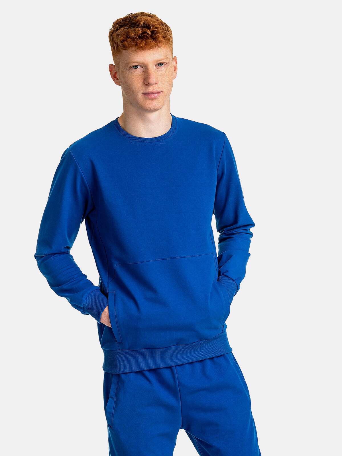 Gładka bluza bawełniana