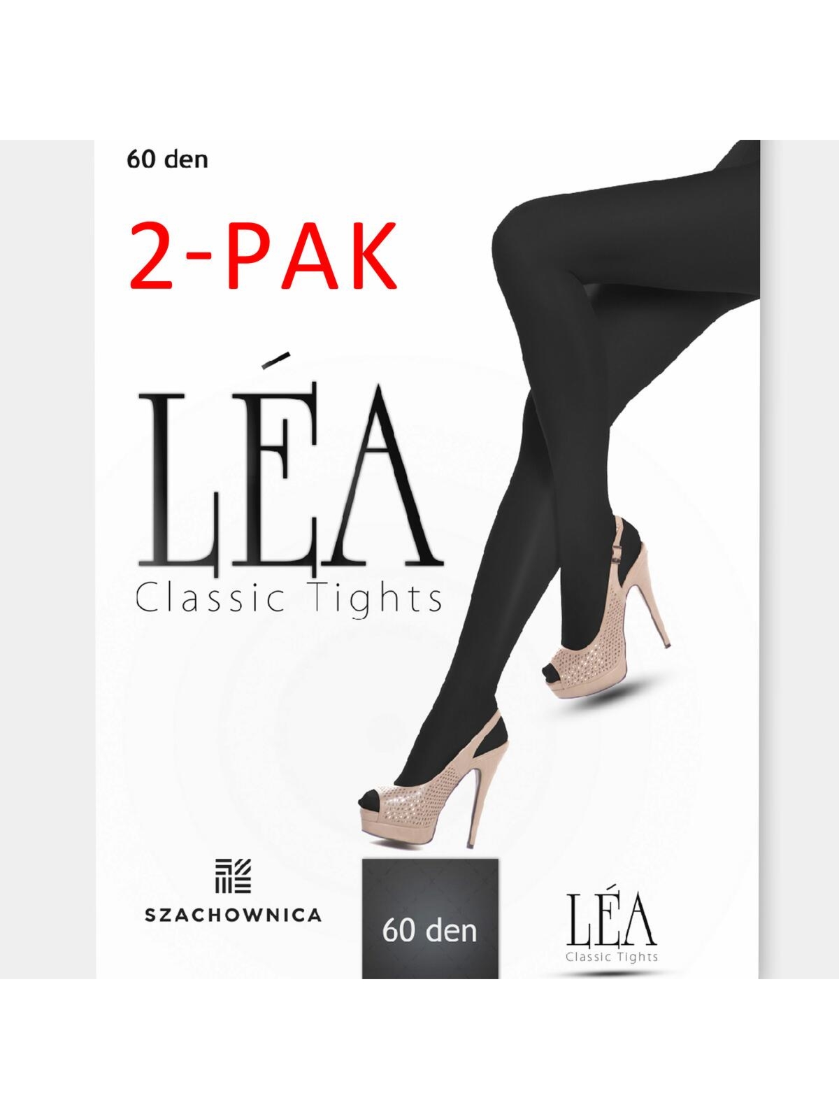 Rajstopy LEA 60 den 2/M NERO 2-PAK