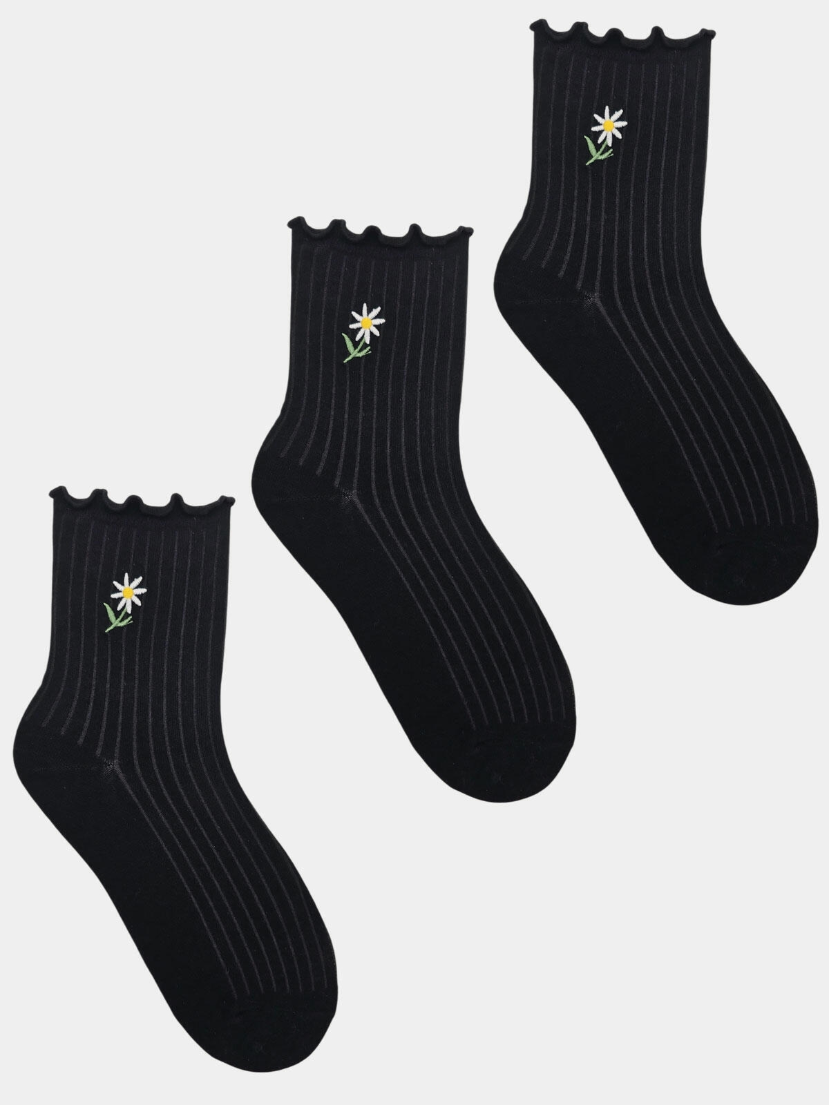 Skarpety prążkowane 3-pak 39-41