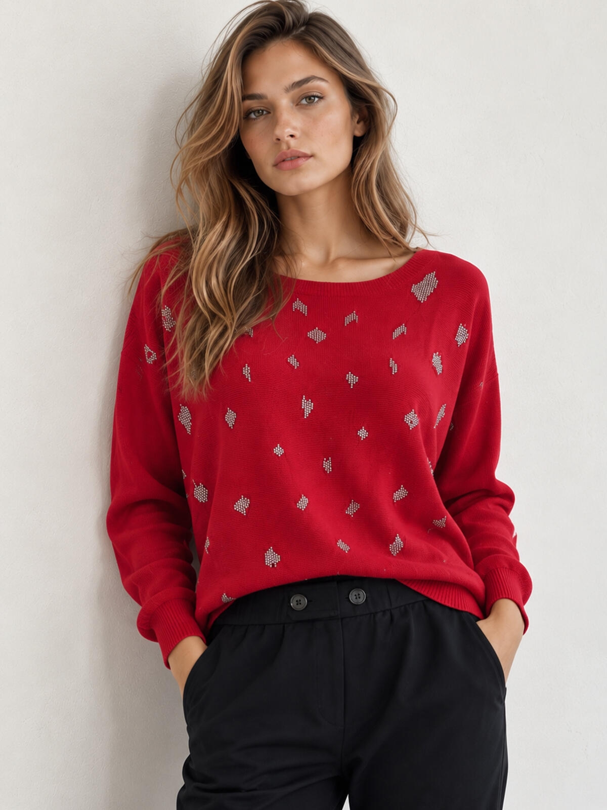Sweter z aplikacją