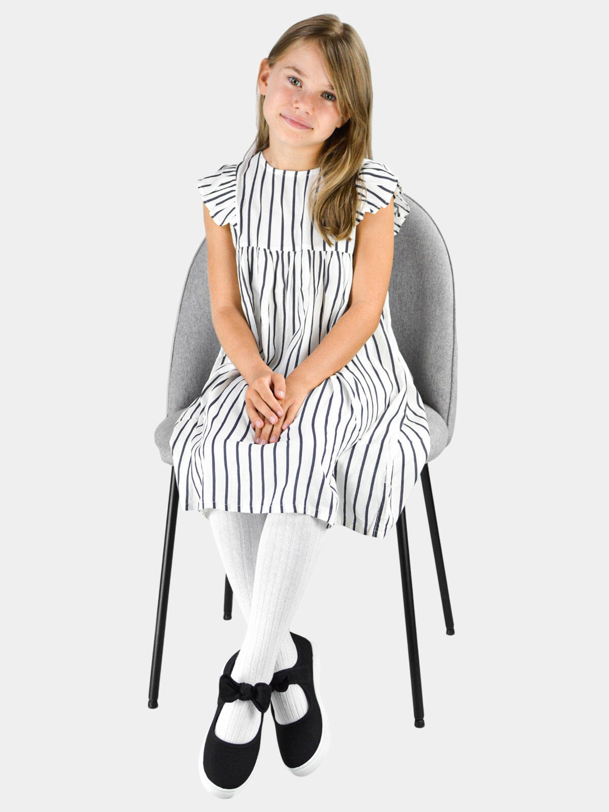 Rajstopy dziewczęce w prążek