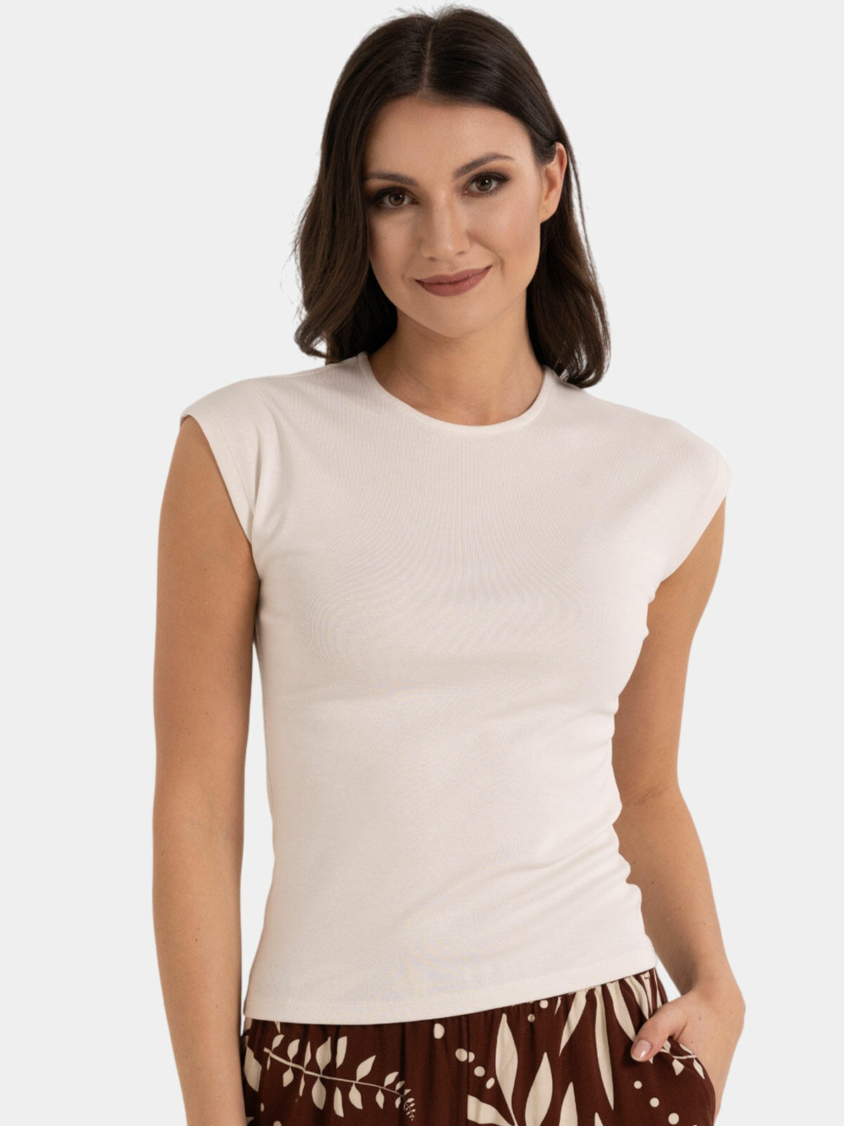 Bluzka z domieszką modalu