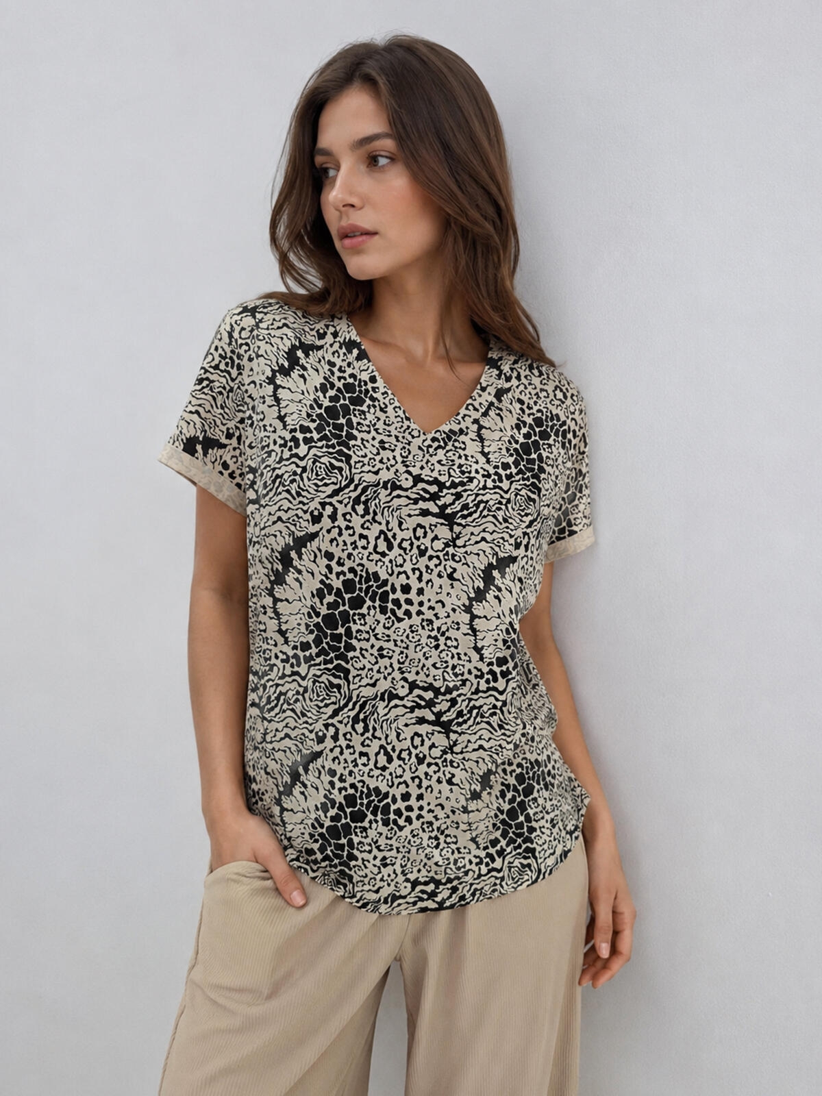 T-shirt bawełniany z printem