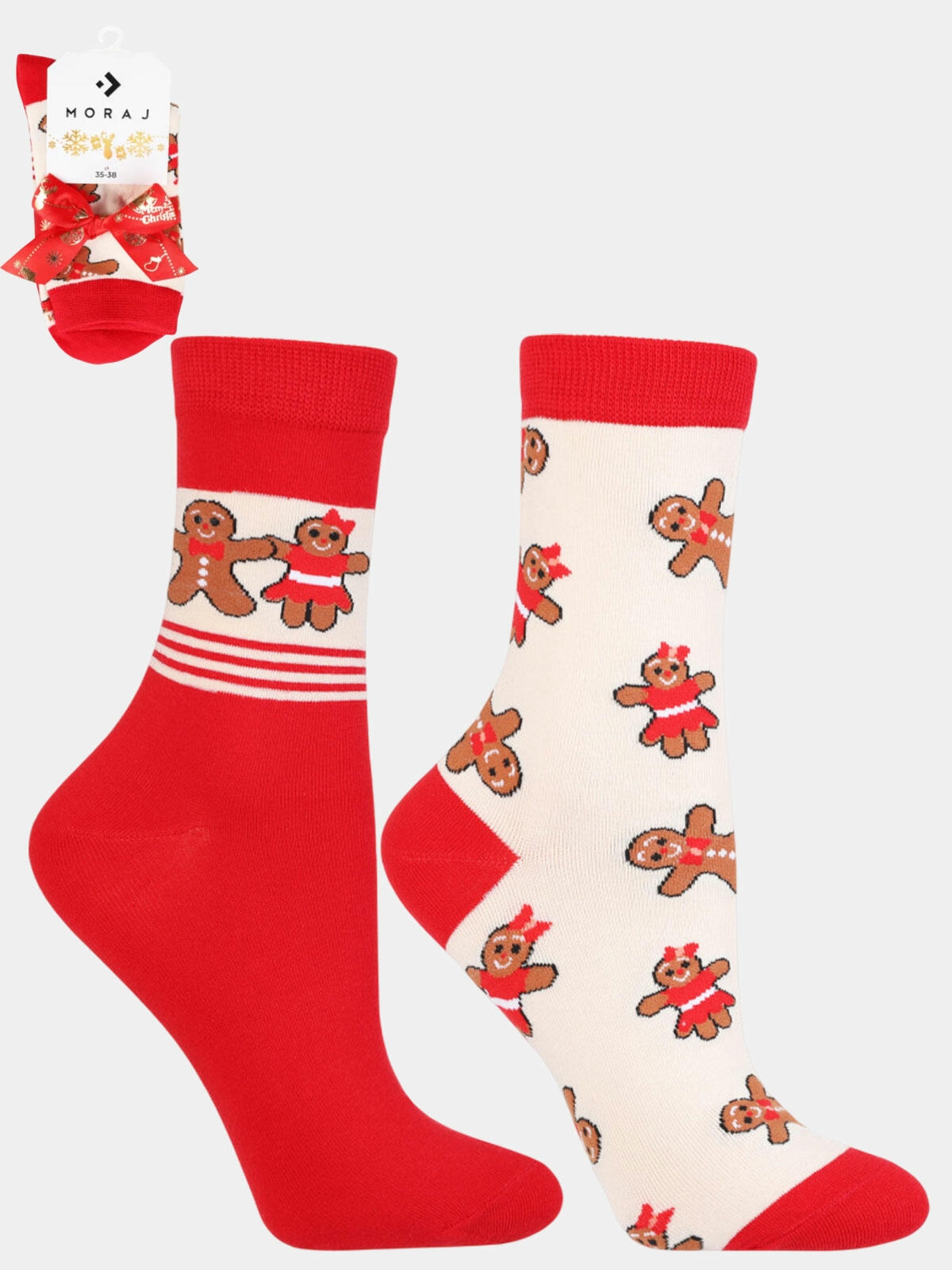 Świąteczne skarpetki damskie 2-pak