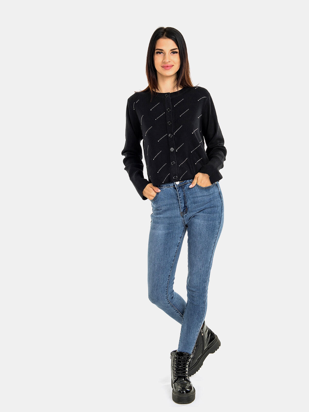 Sweter z cekinami