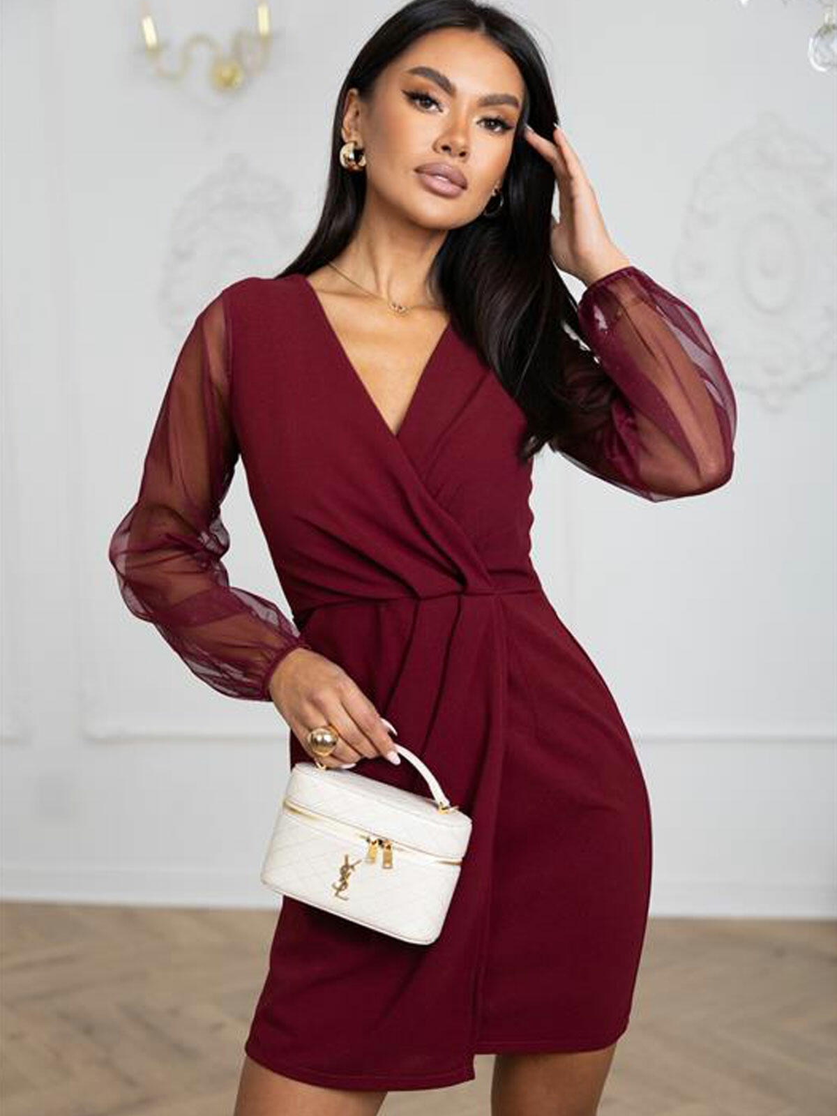 Sukienka kopertowa mini