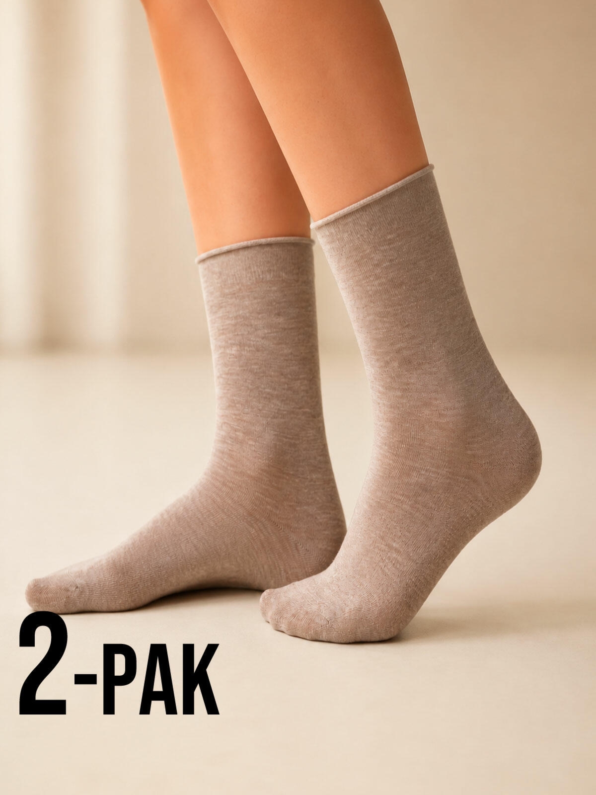Skarpetki gładkie 2-pak 35-38