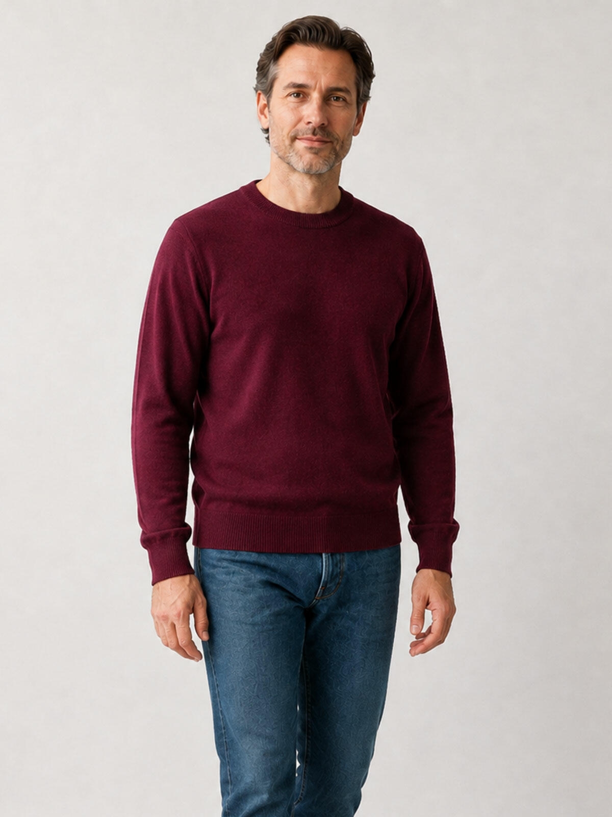 Gładki sweter z wiskozą
