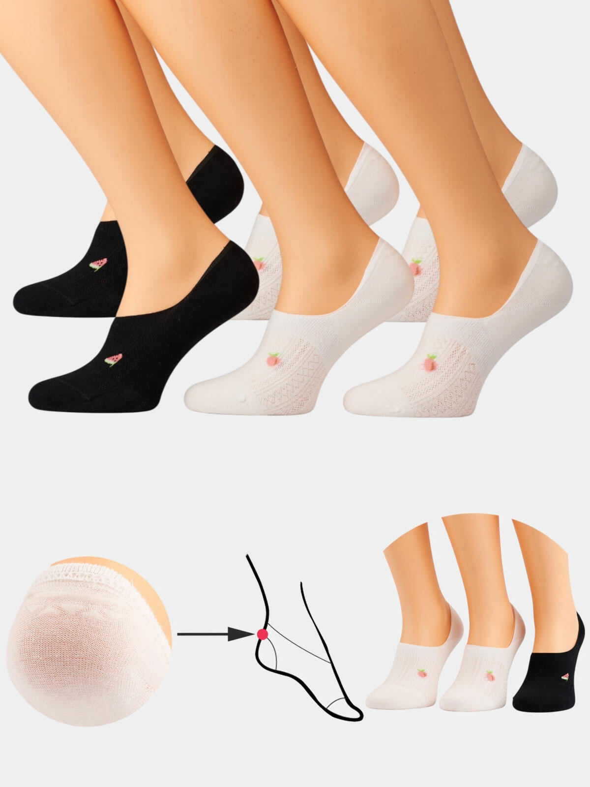 Baleriny 3-pak 39-41