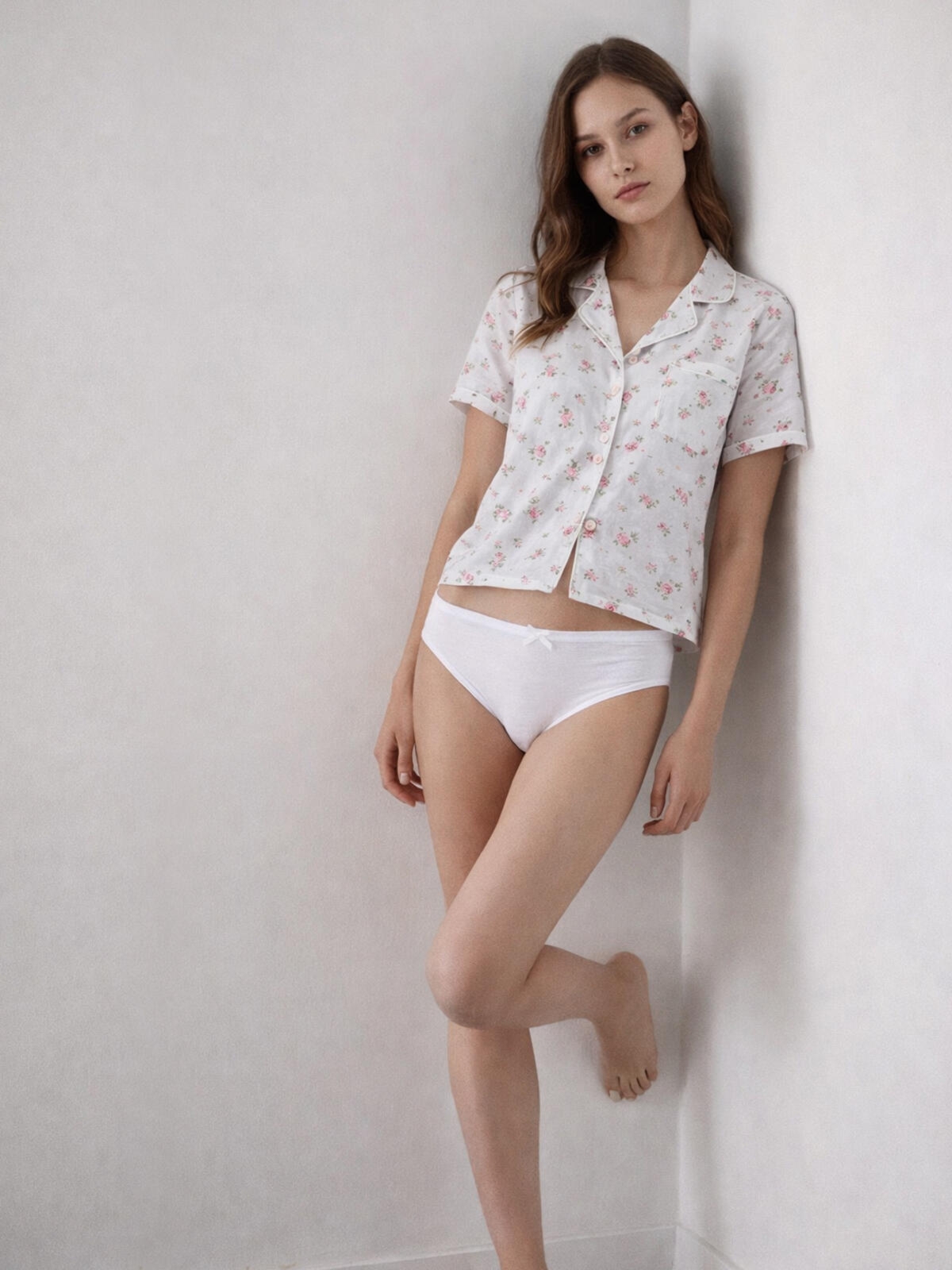 Majtki bawełniane z koronką 2-pak