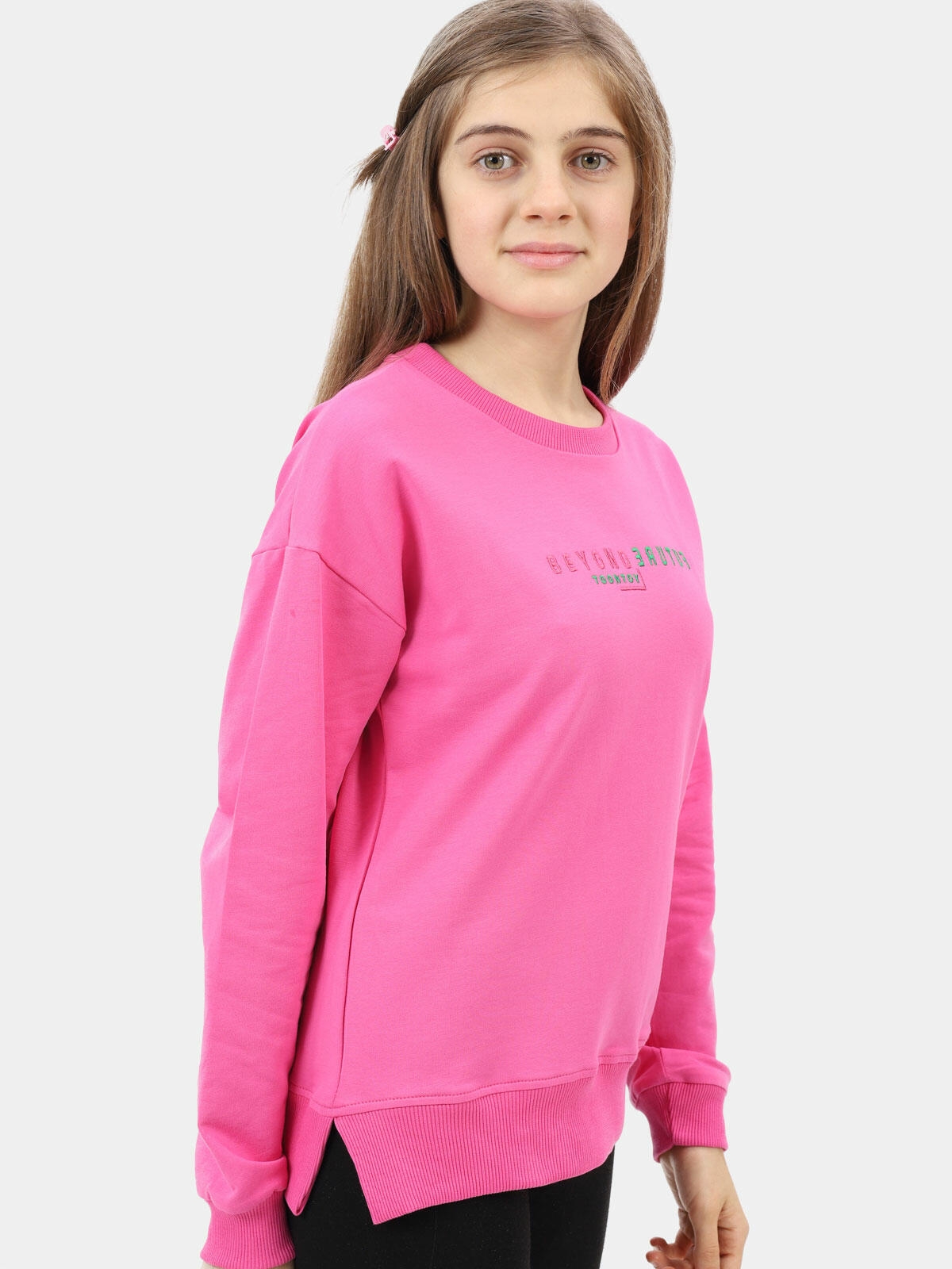 Bawełniana bluza z haftem