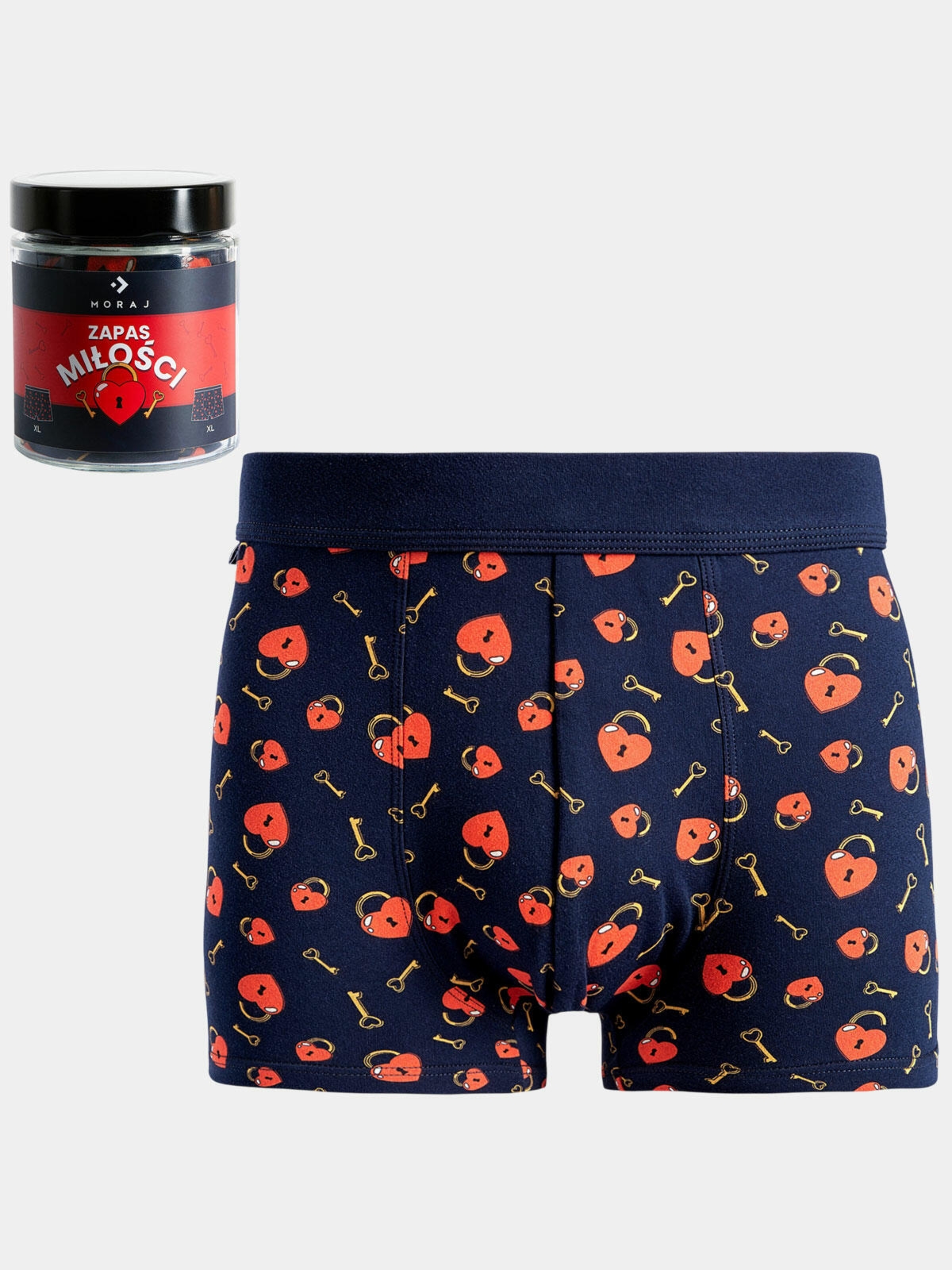 Bokserki walentynkowe w słoiku