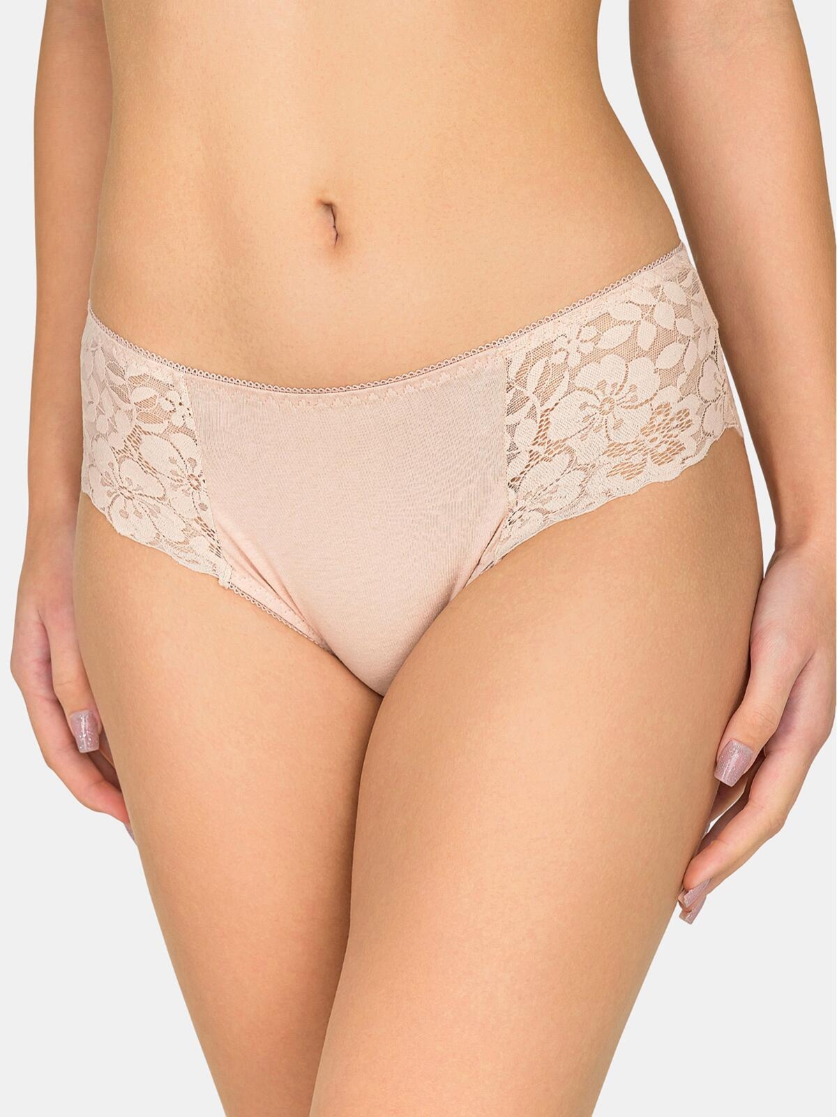 Majtki bawełniane z koronką 2-pak XL