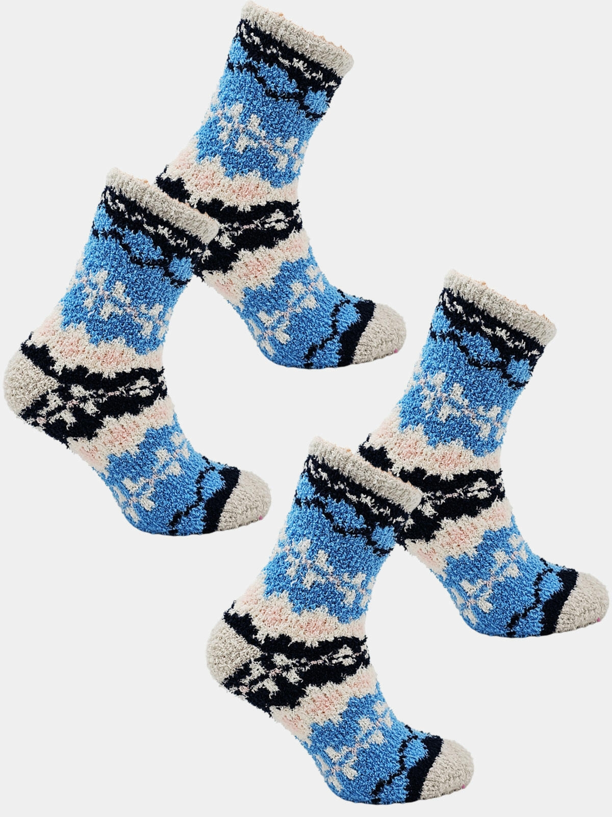 Zestaw puszyste skarpety boucle 2-pak 35-38