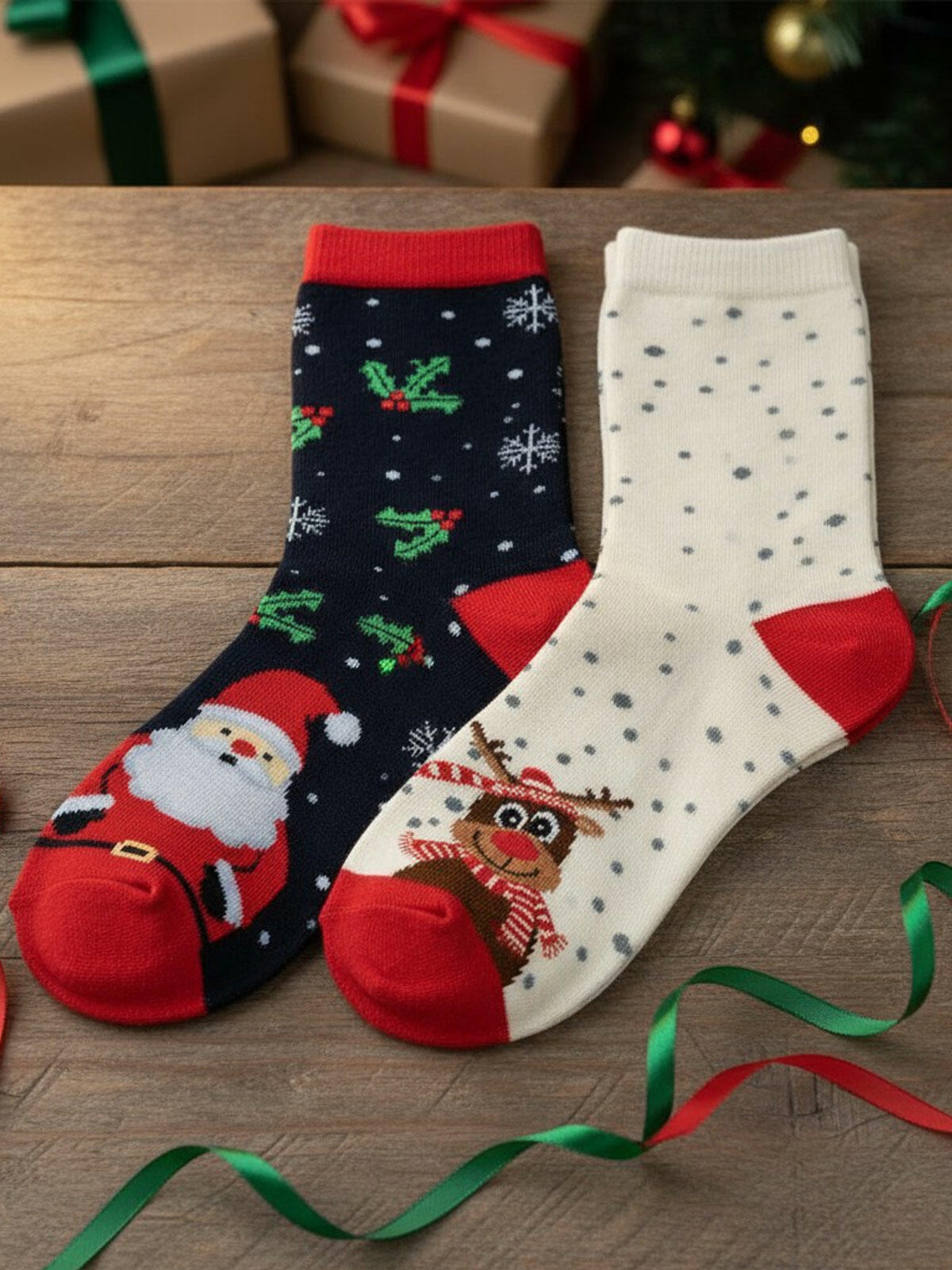 Świąteczne skarpetki 2-pak 39-41