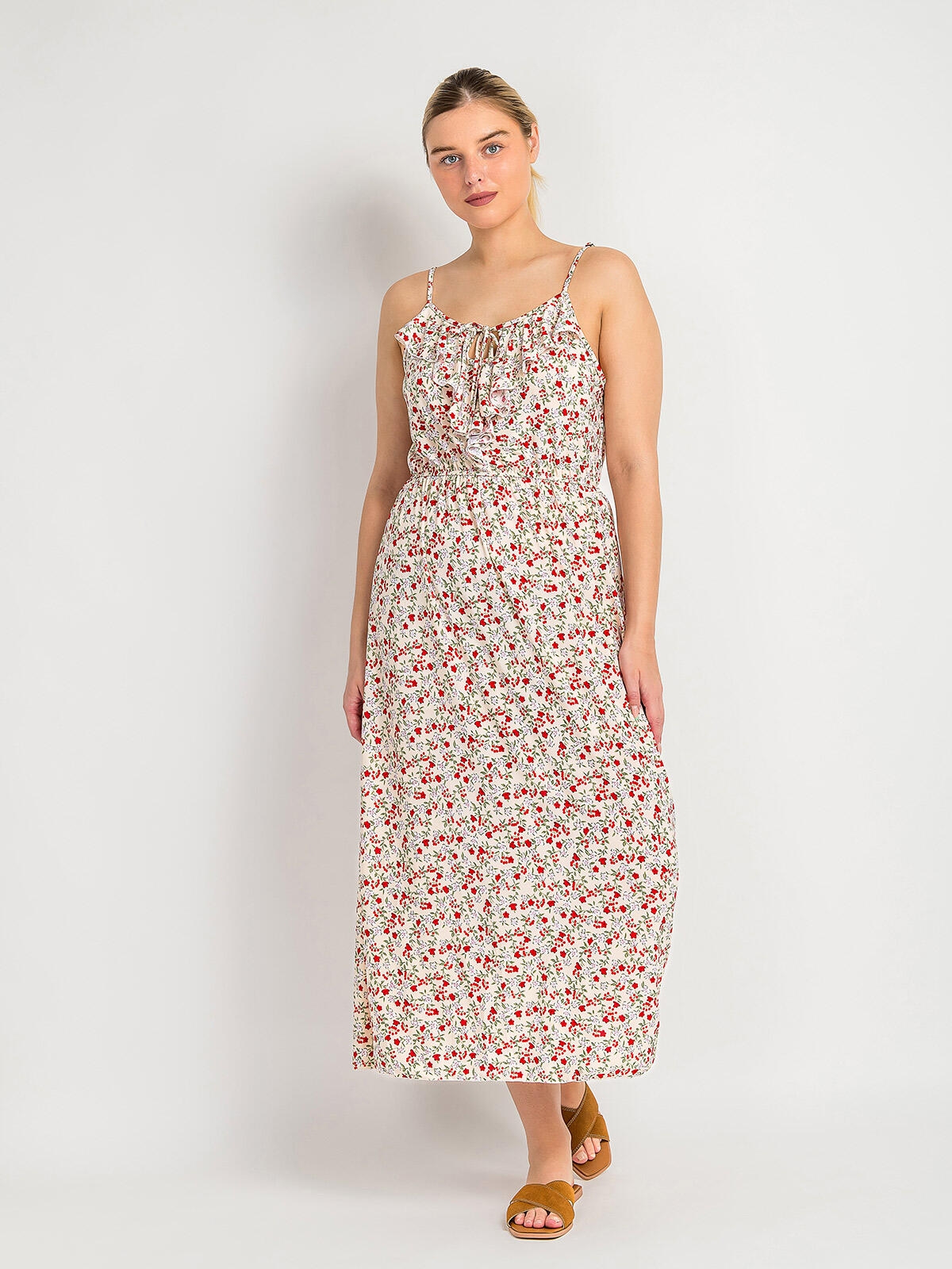Sukienka maxi w kwiatki