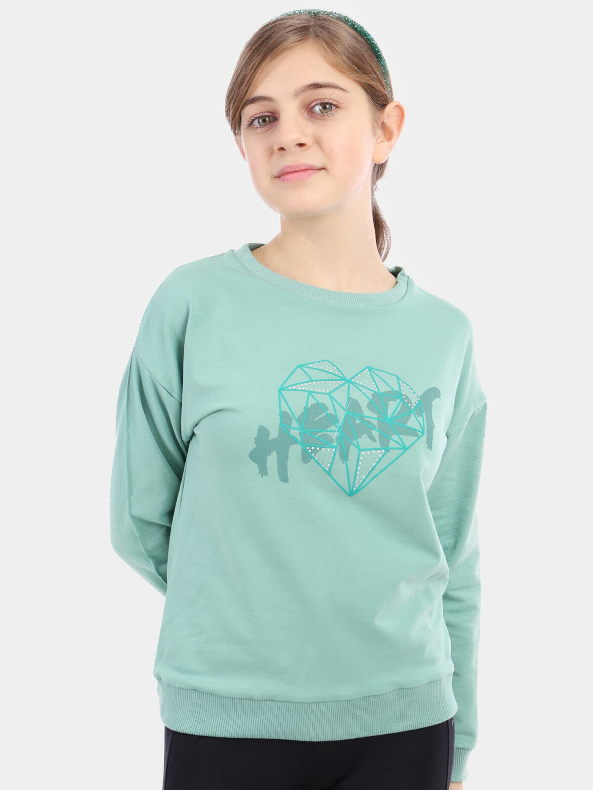 Bawełniana bluza z aplikacją