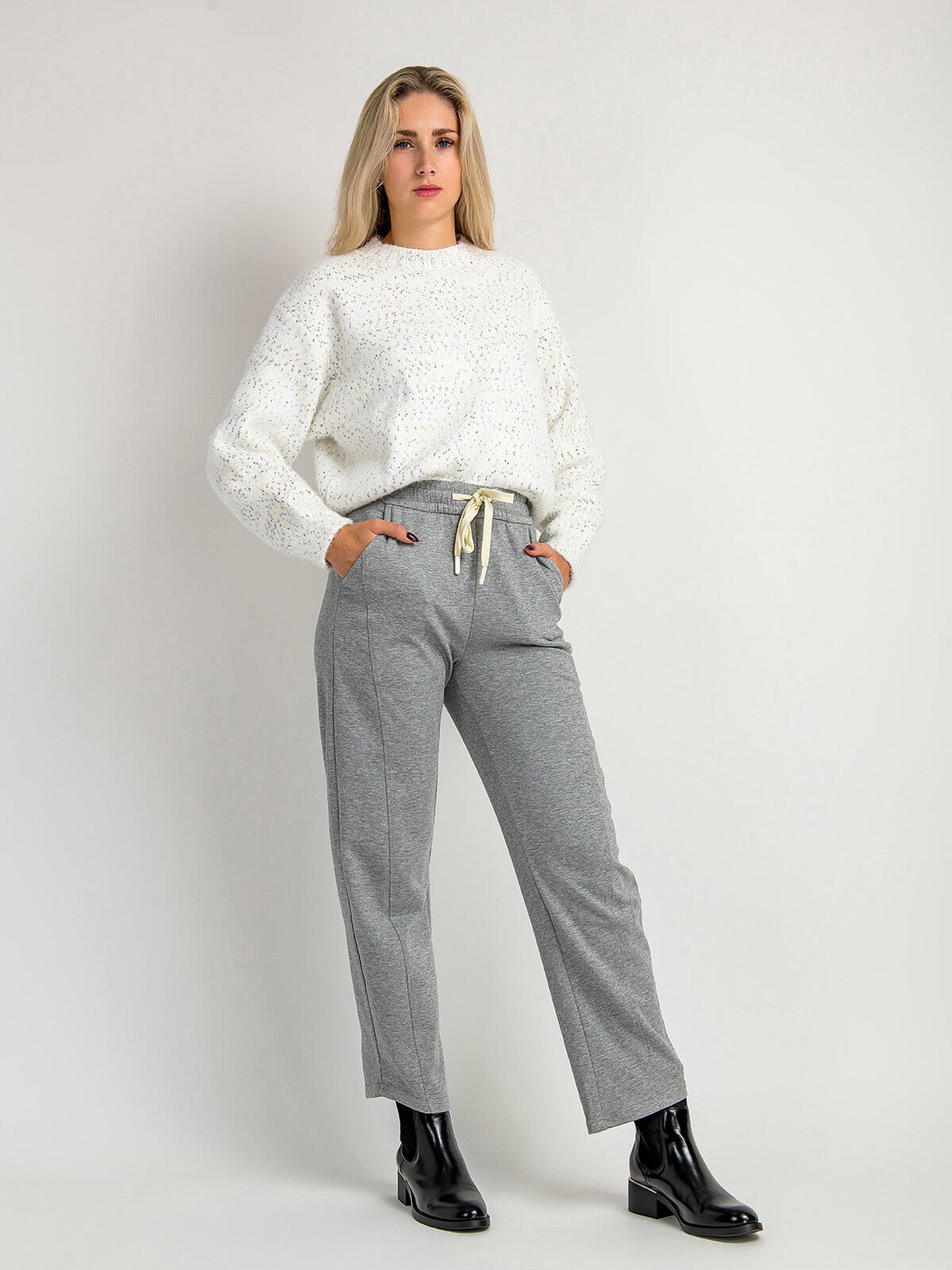 Spodnie z domieszką bawełny