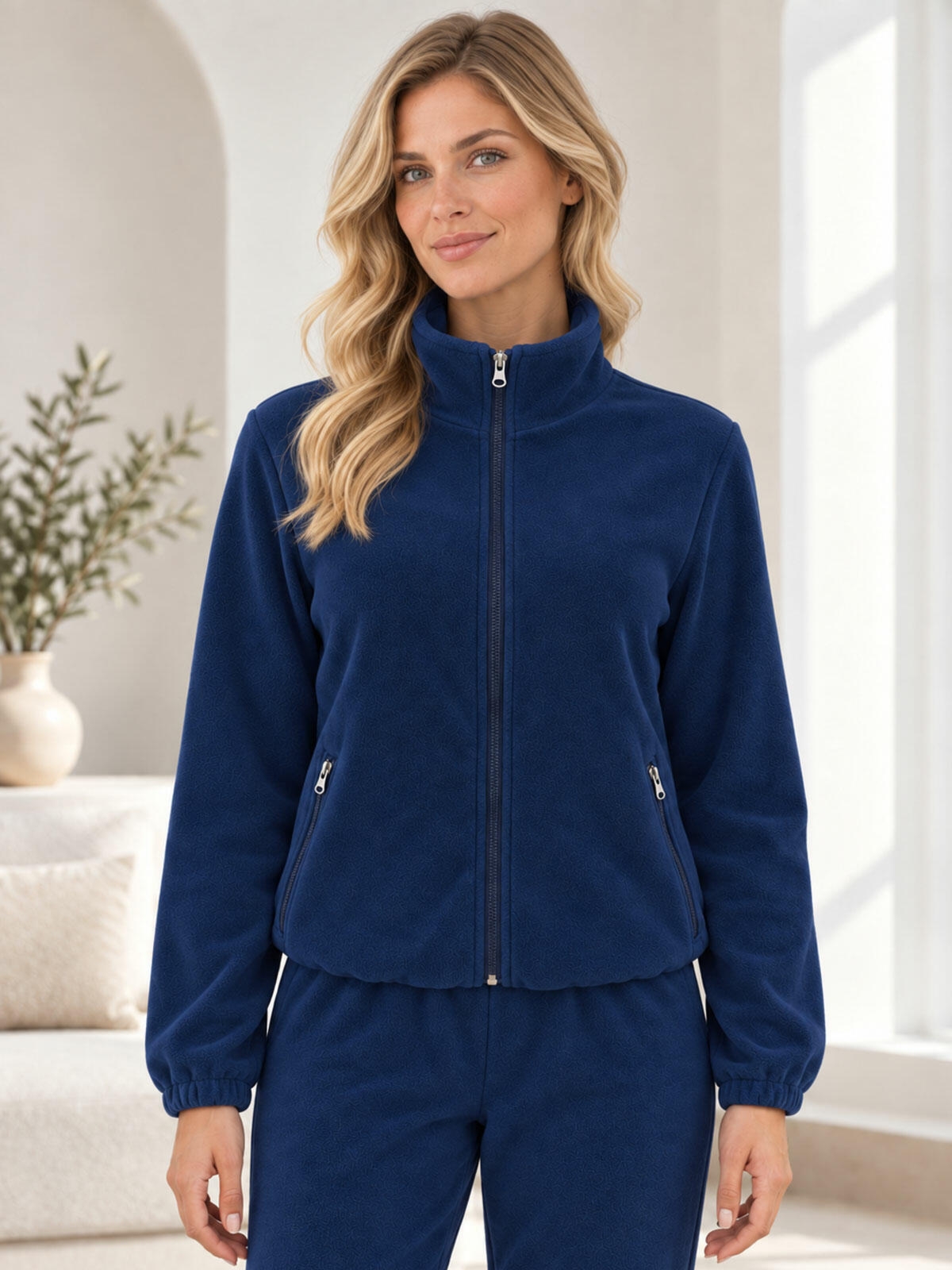 Bluza polarowa z kieszeniami