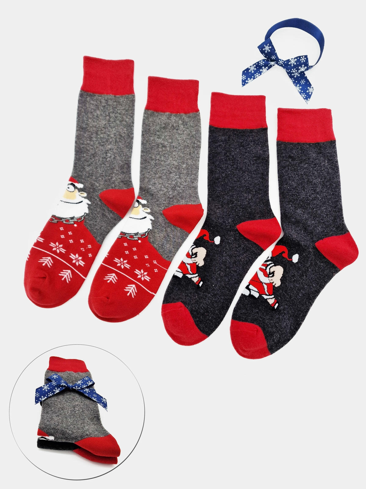 Świąteczne skarpetki w 2-paku 39-42