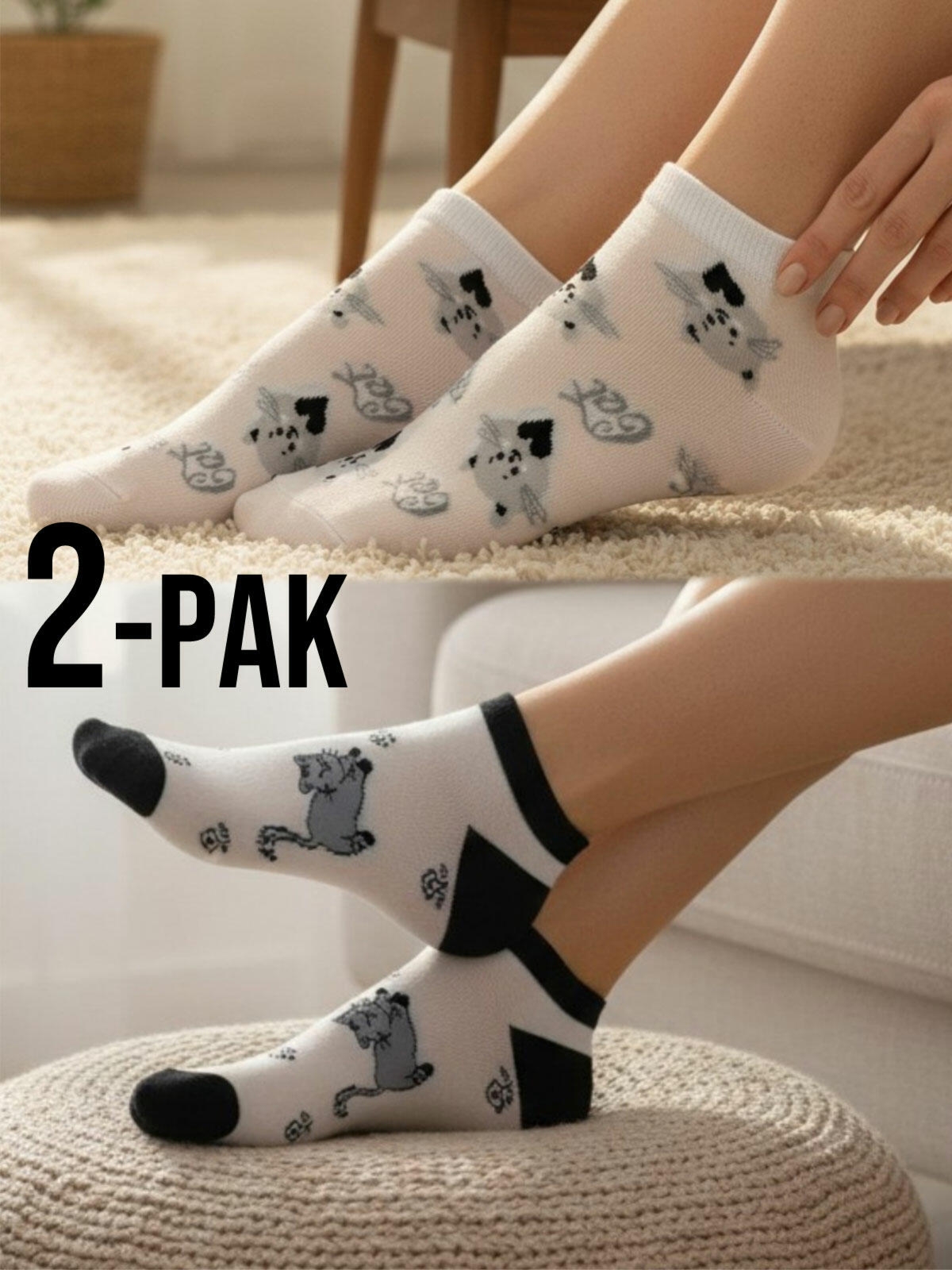 Skarpetki damskie 2-pak 35-38