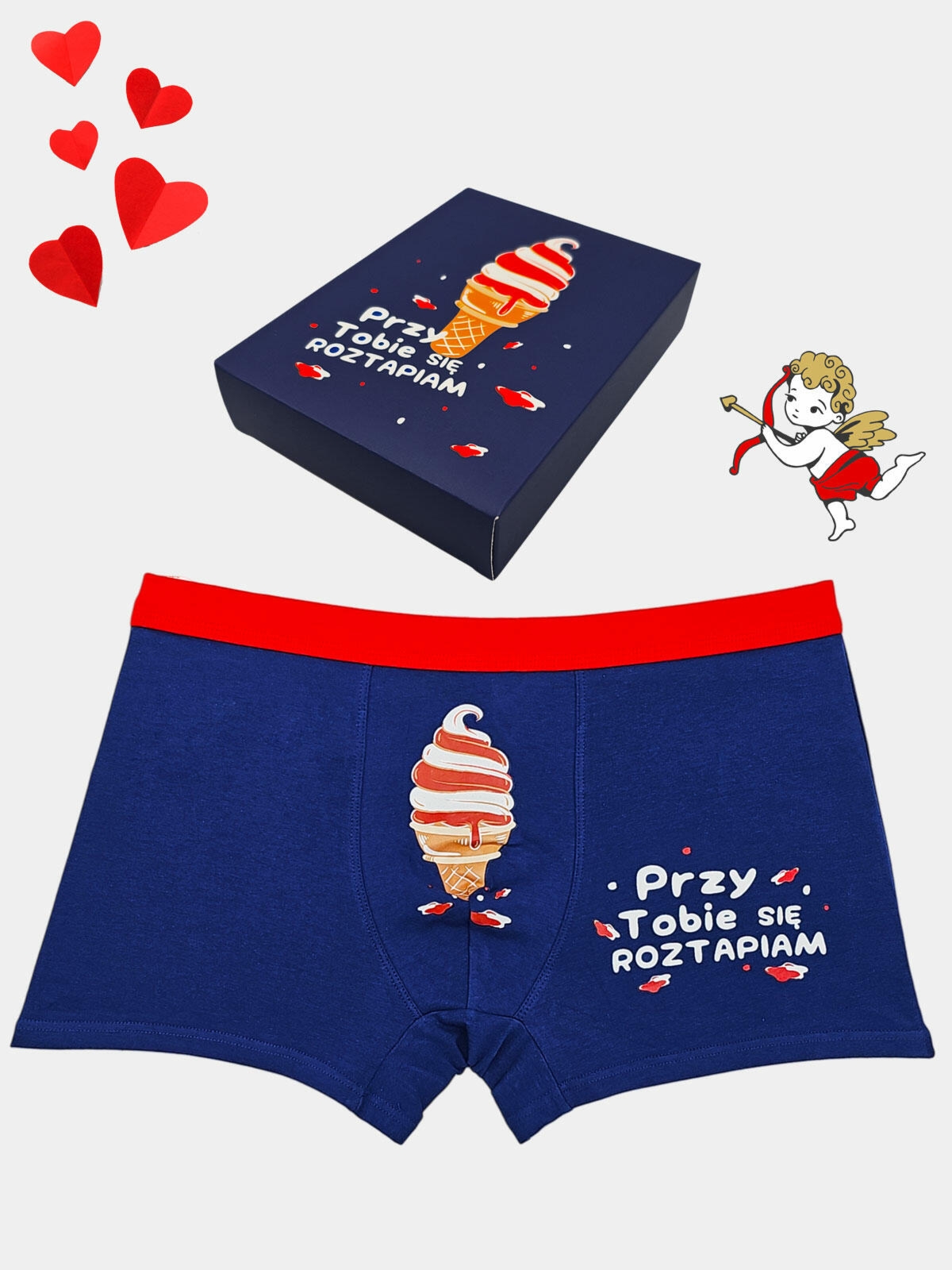 Walentynkowe bokserki bawełniane