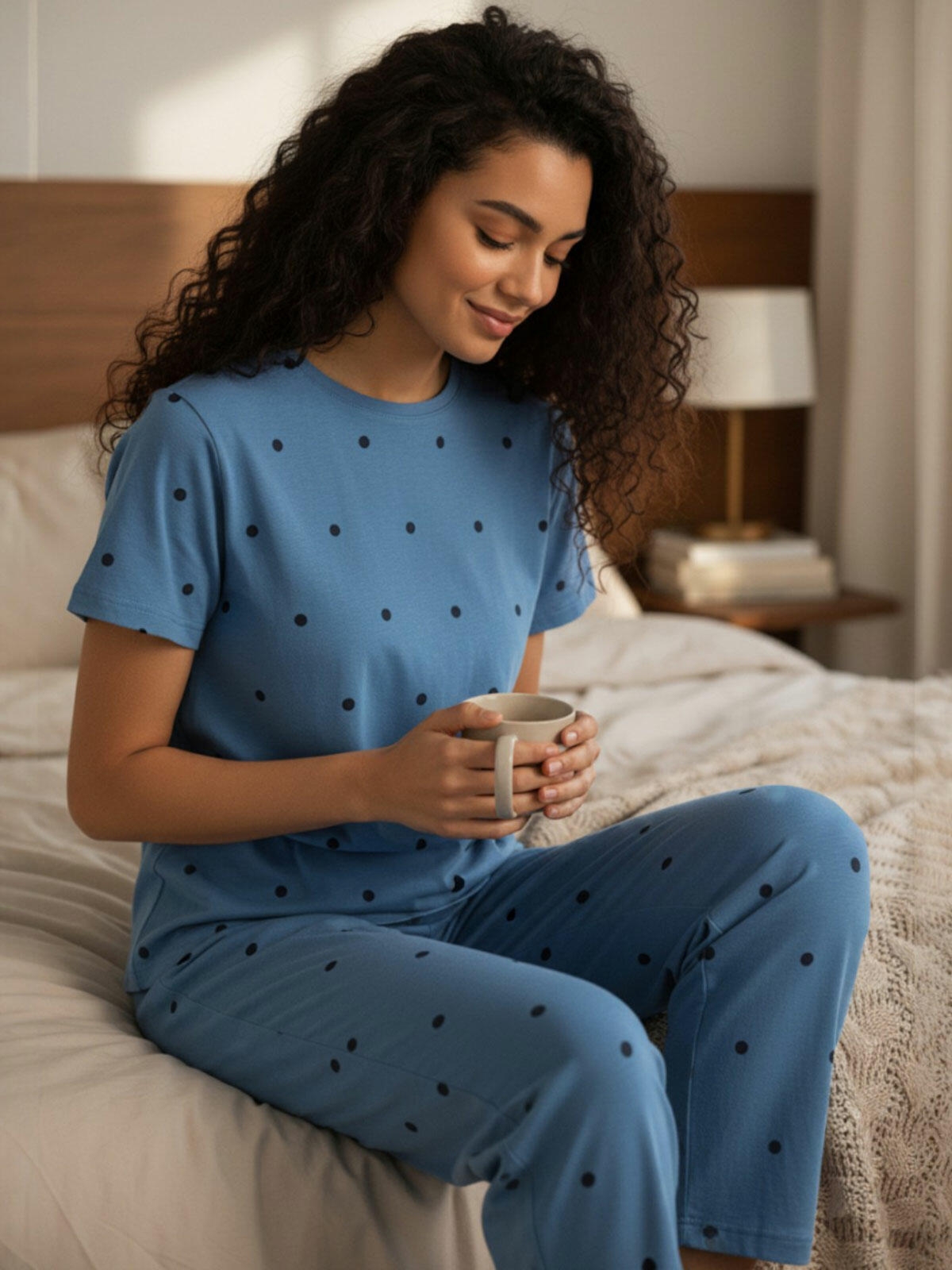 Piżama dwuczęściowa bawełniana