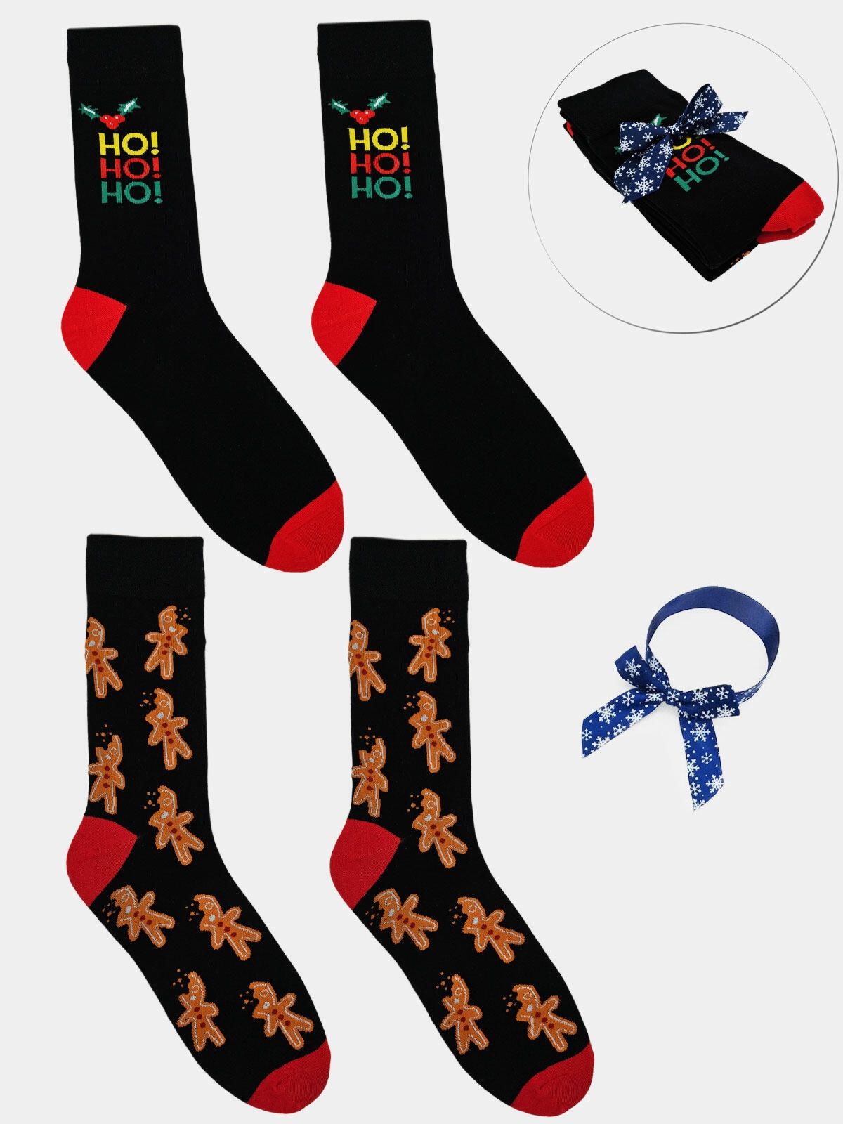 2-pak świątecznych skarpet męskich 39-42